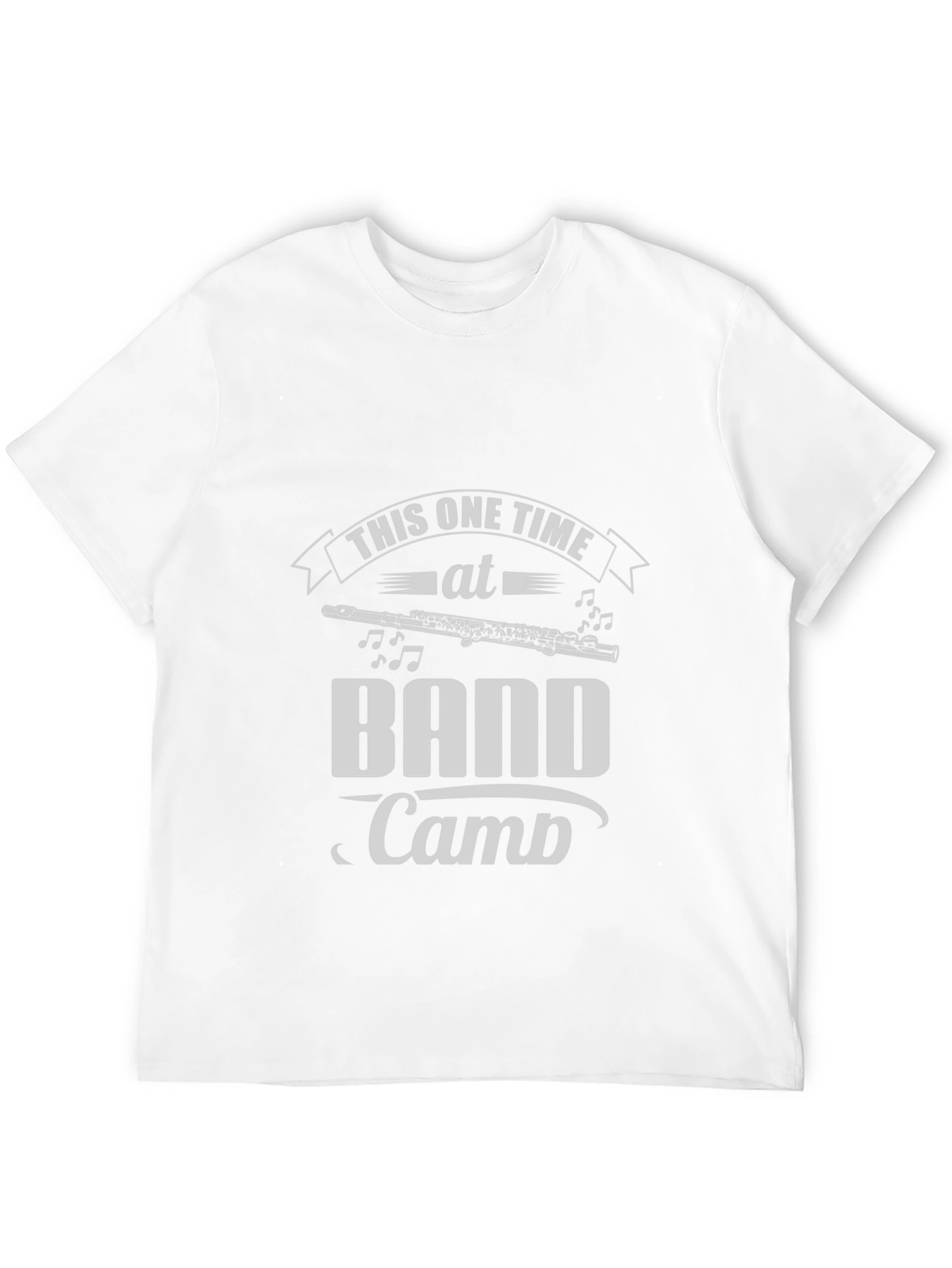 Black Band Camp Flute Tee - Musician Humor T-Shirt view 12