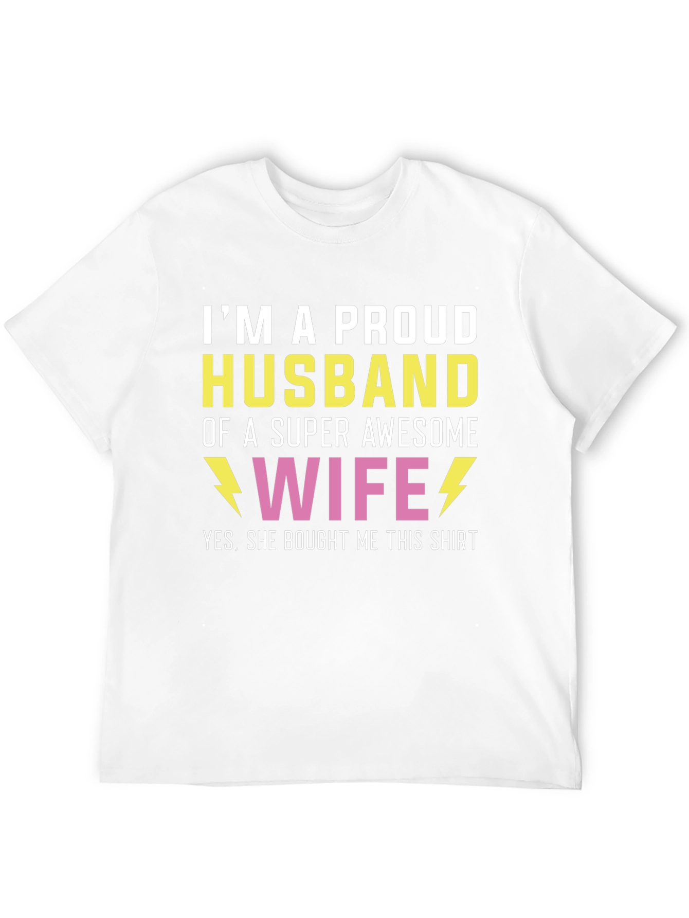 Black Proud Husband T-Shirt - Awesome Wife Gift view 12
