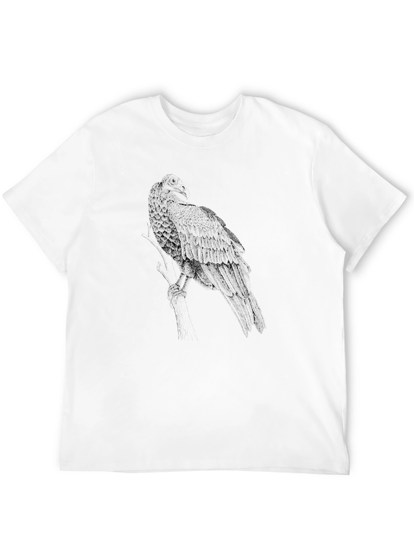 Black Raven Graphic T-Shirt - Men's Black Tee view 12