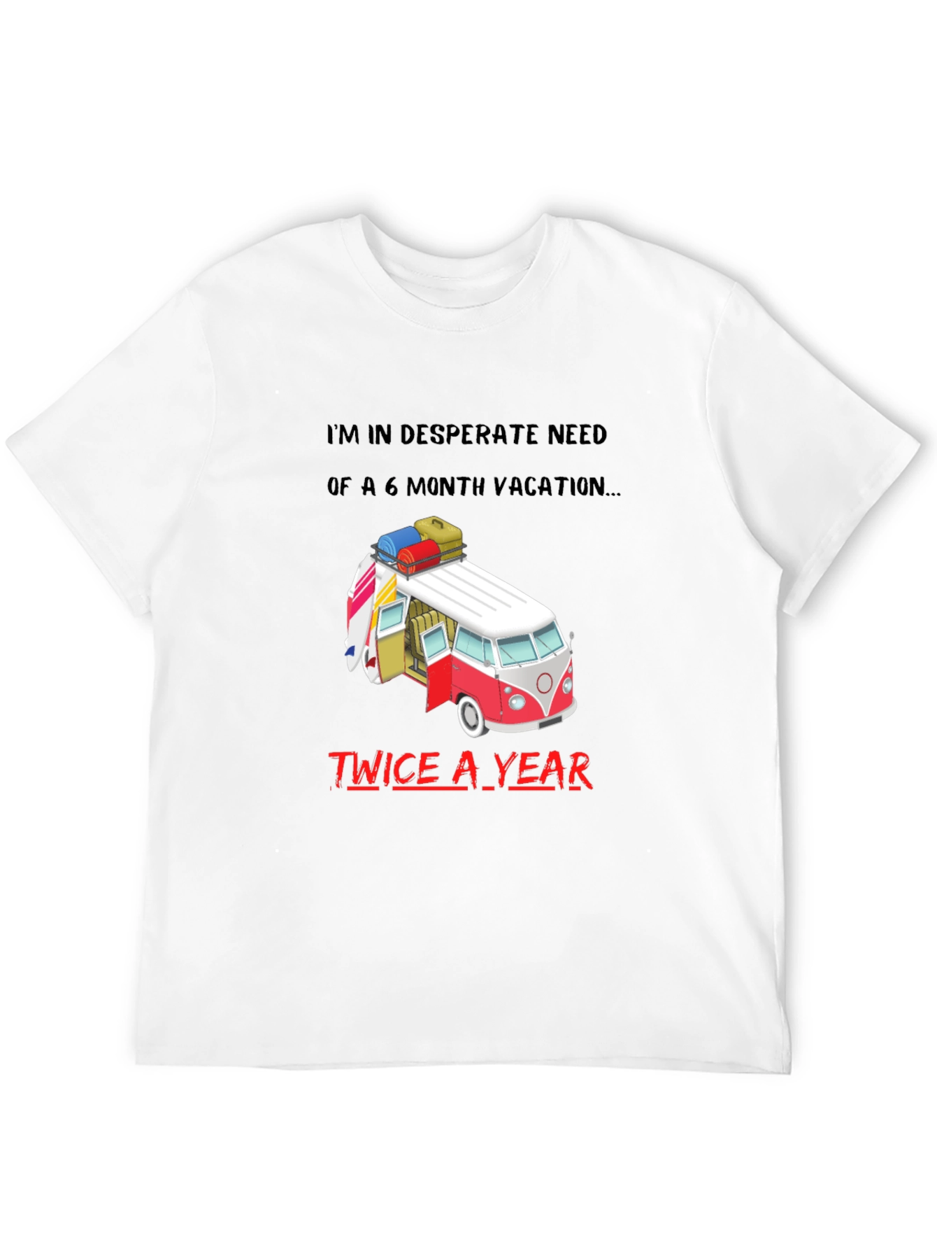 Black Vacation Needed Graphic Tee - Beach Lover T-Shirt view 12