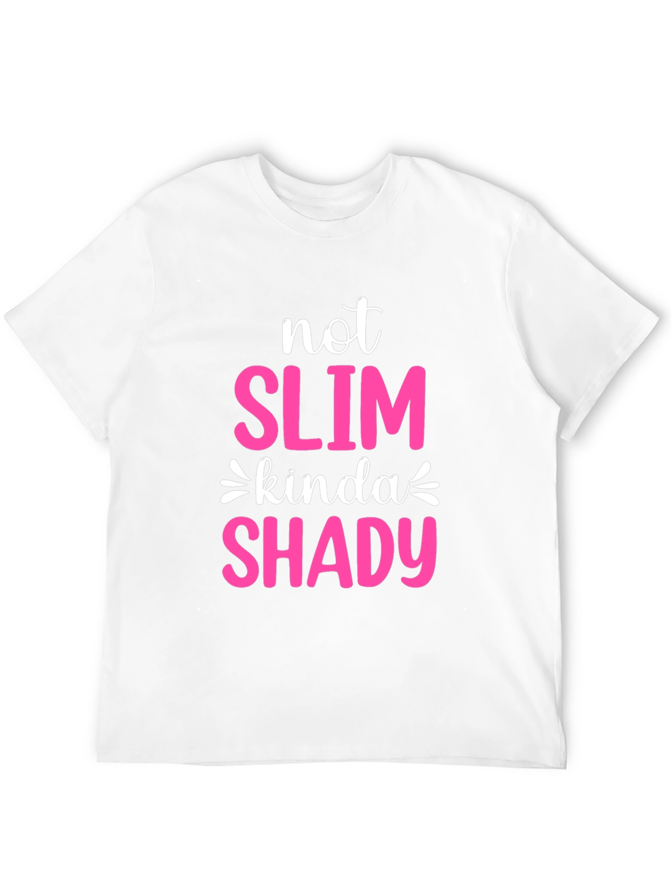 Black Not Slim Kinda Shady Graphic Tee view 12