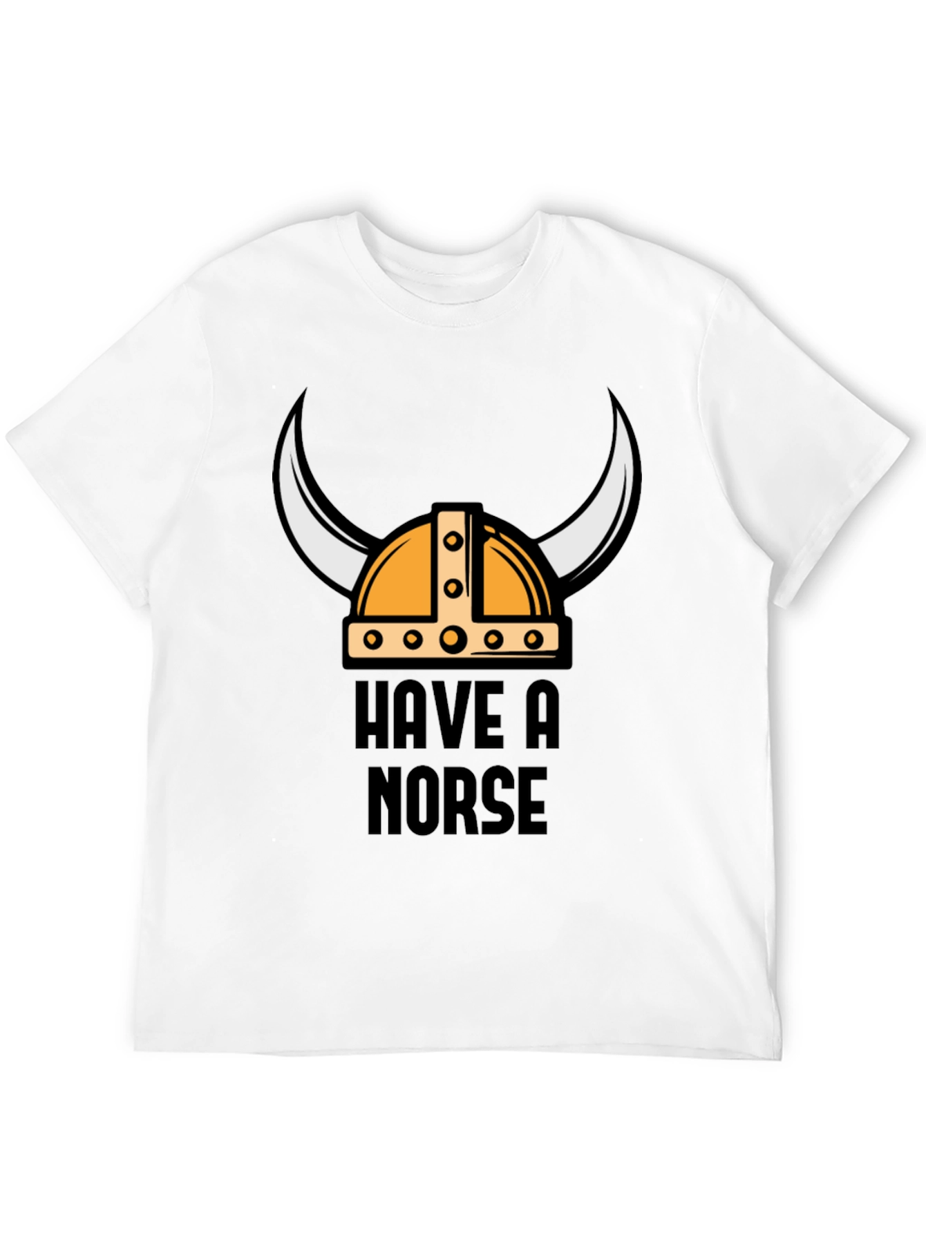 Black Have A Norse Day Viking Helmet T-Shirt view 12