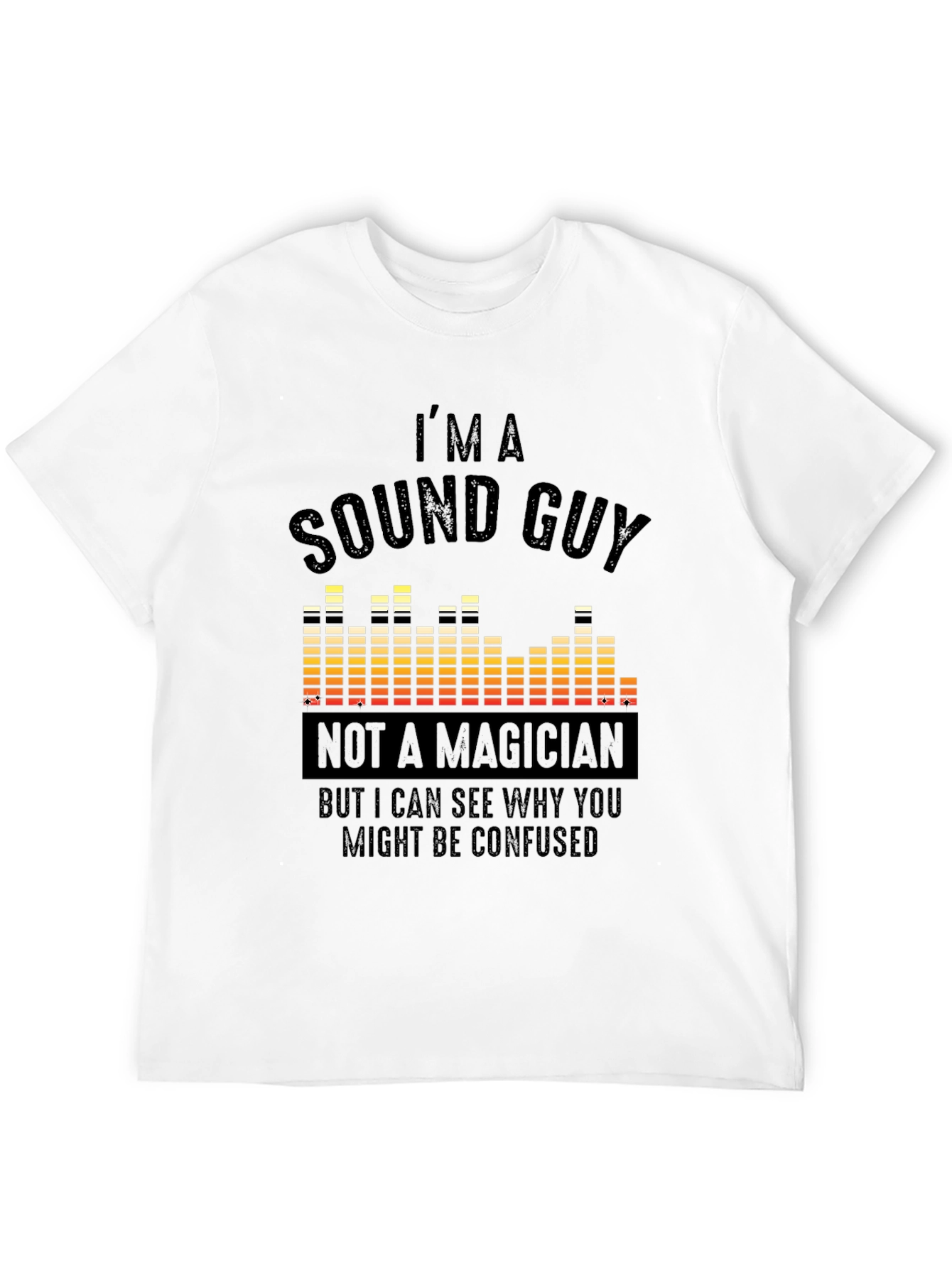 Black Sound Guy T-Shirt - Funny Audio Engineer Tee view 12