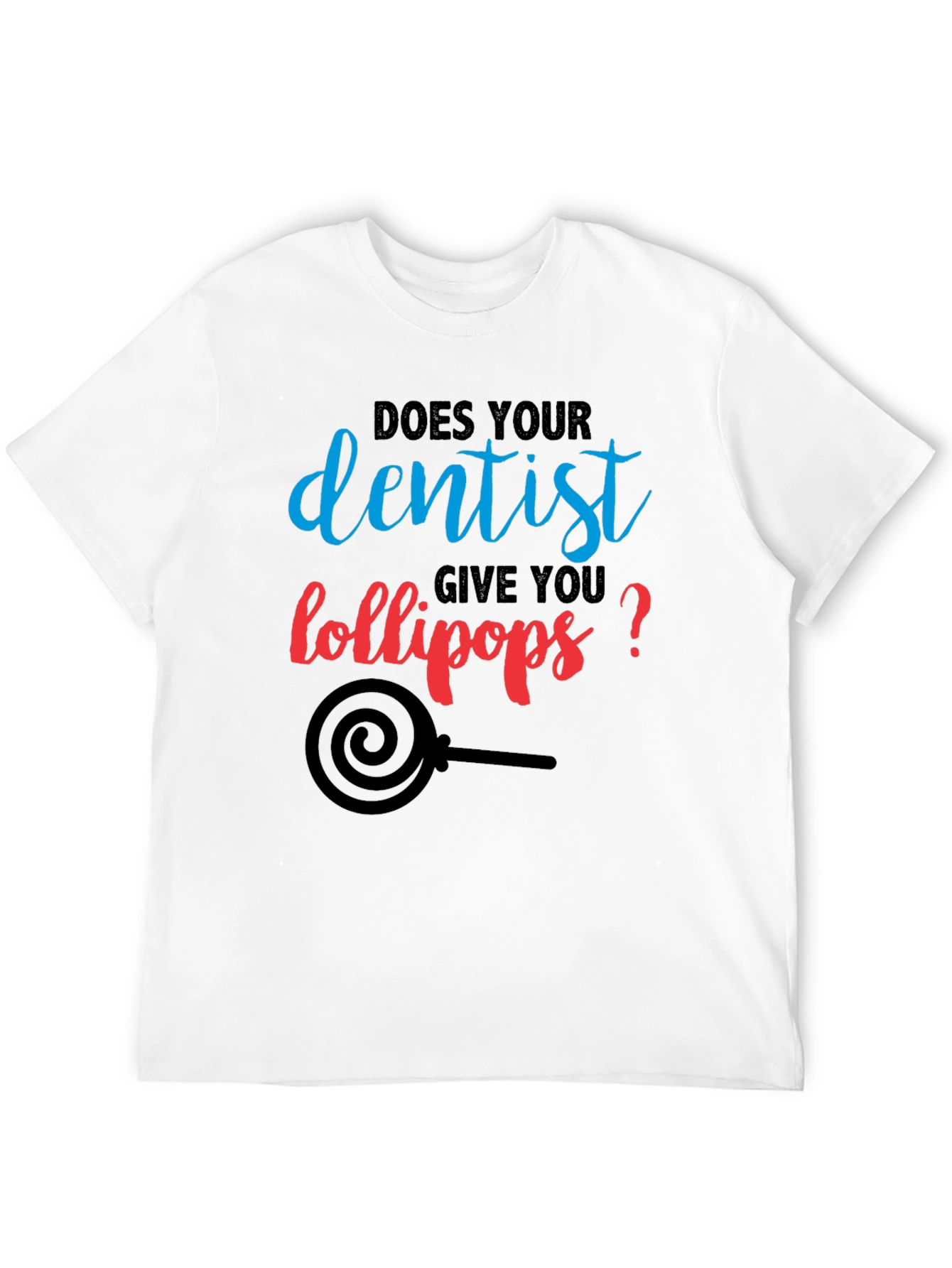 Black Dentist Lollipop T-Shirt - Funny Dental Humor Tee view 12