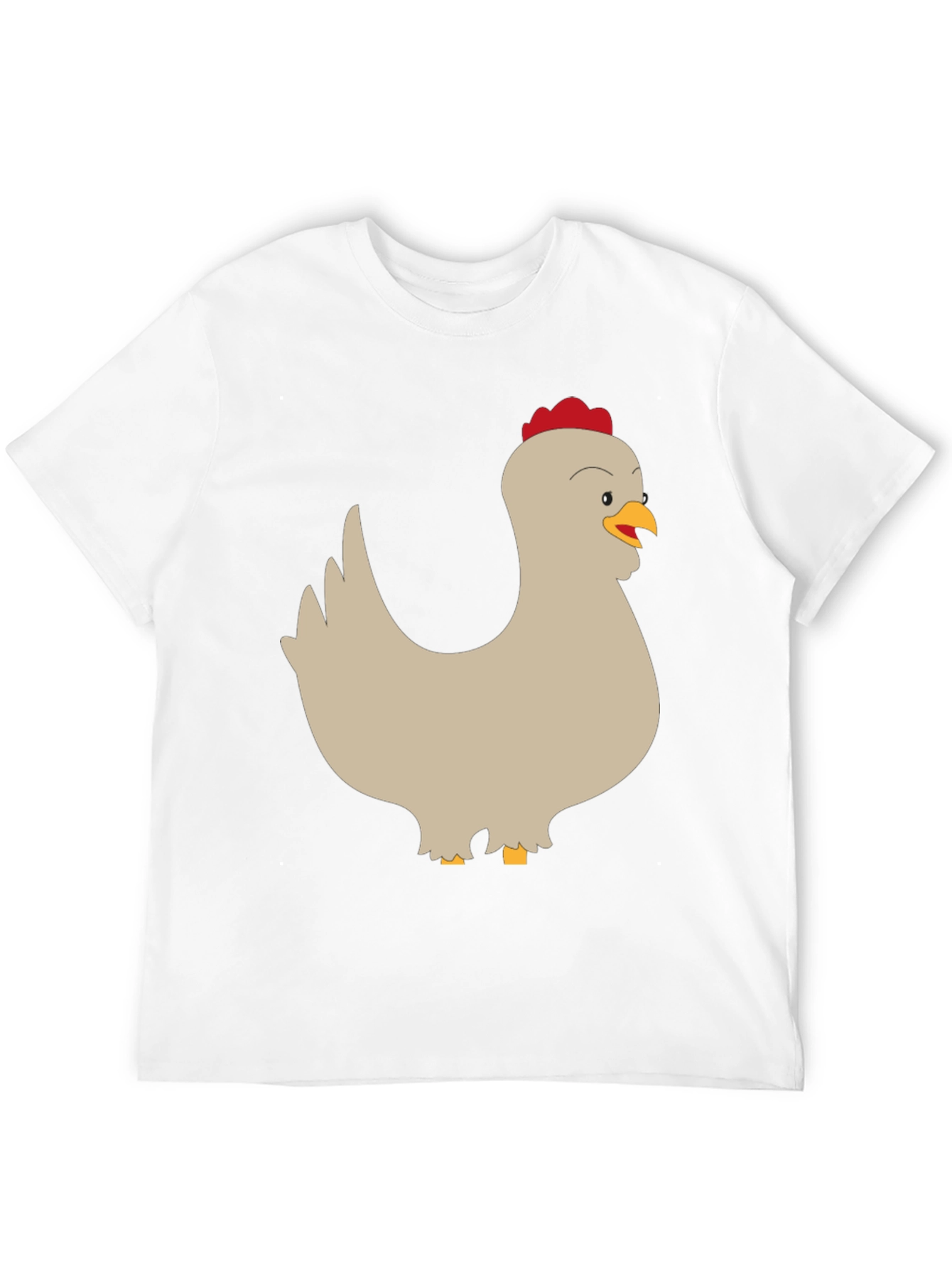Black Funny Chicken Graphic Tee - Men's Black T-Shirt view 12