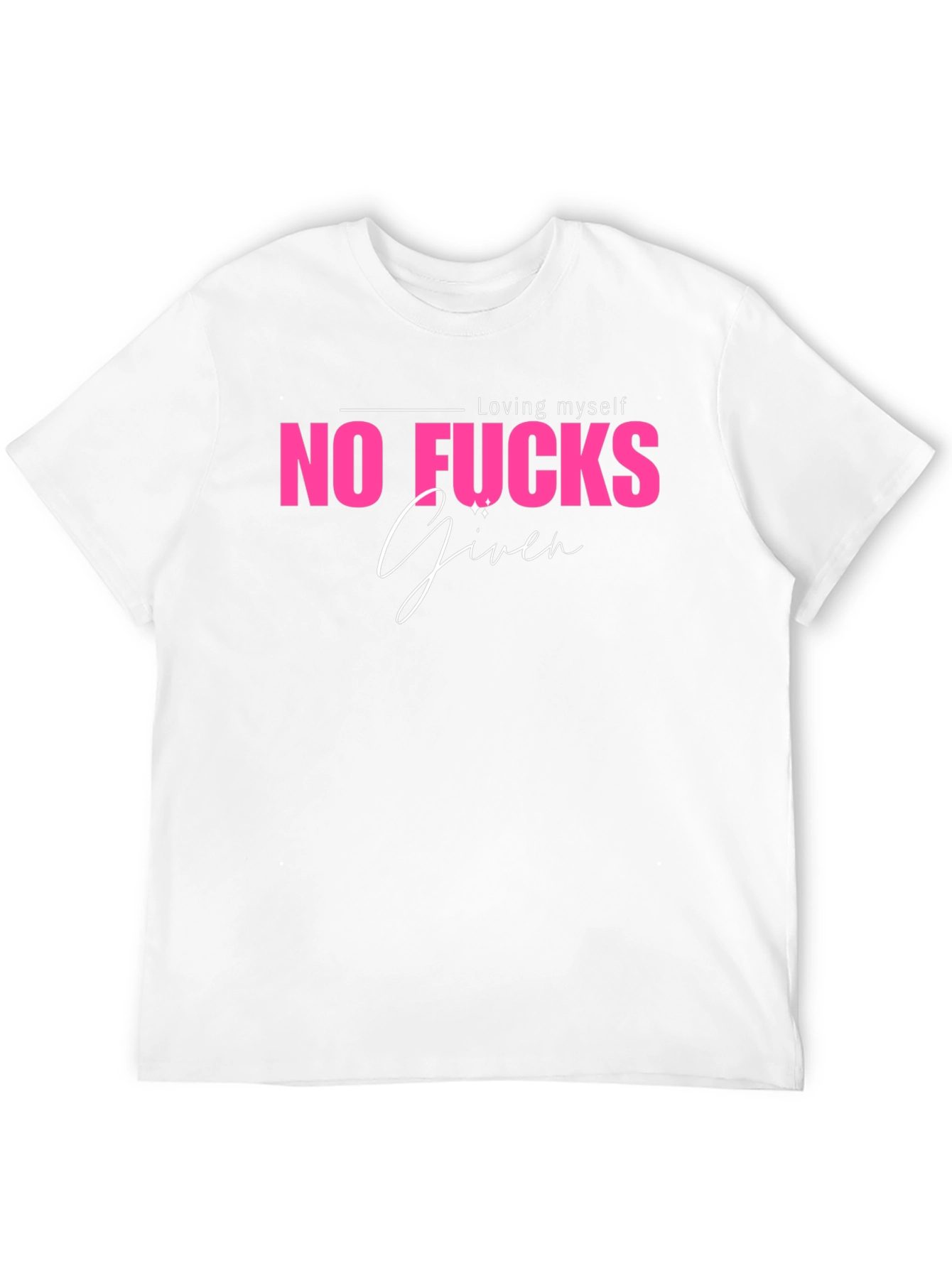 Black No Fucks Given Graphic Tee - Black Casual T-Shirt view 12