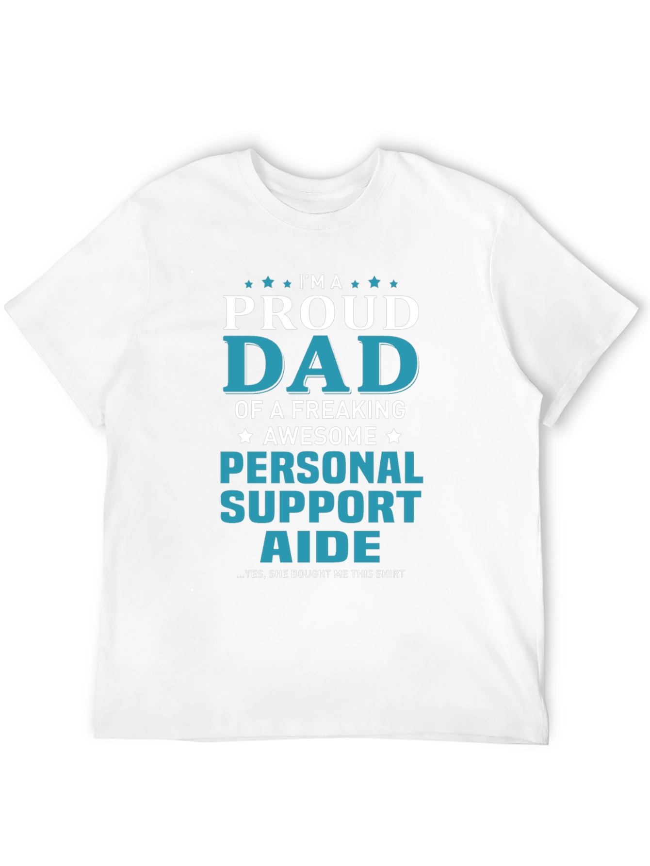 Black Proud Personal Support Aide Dad T-Shirt view 12