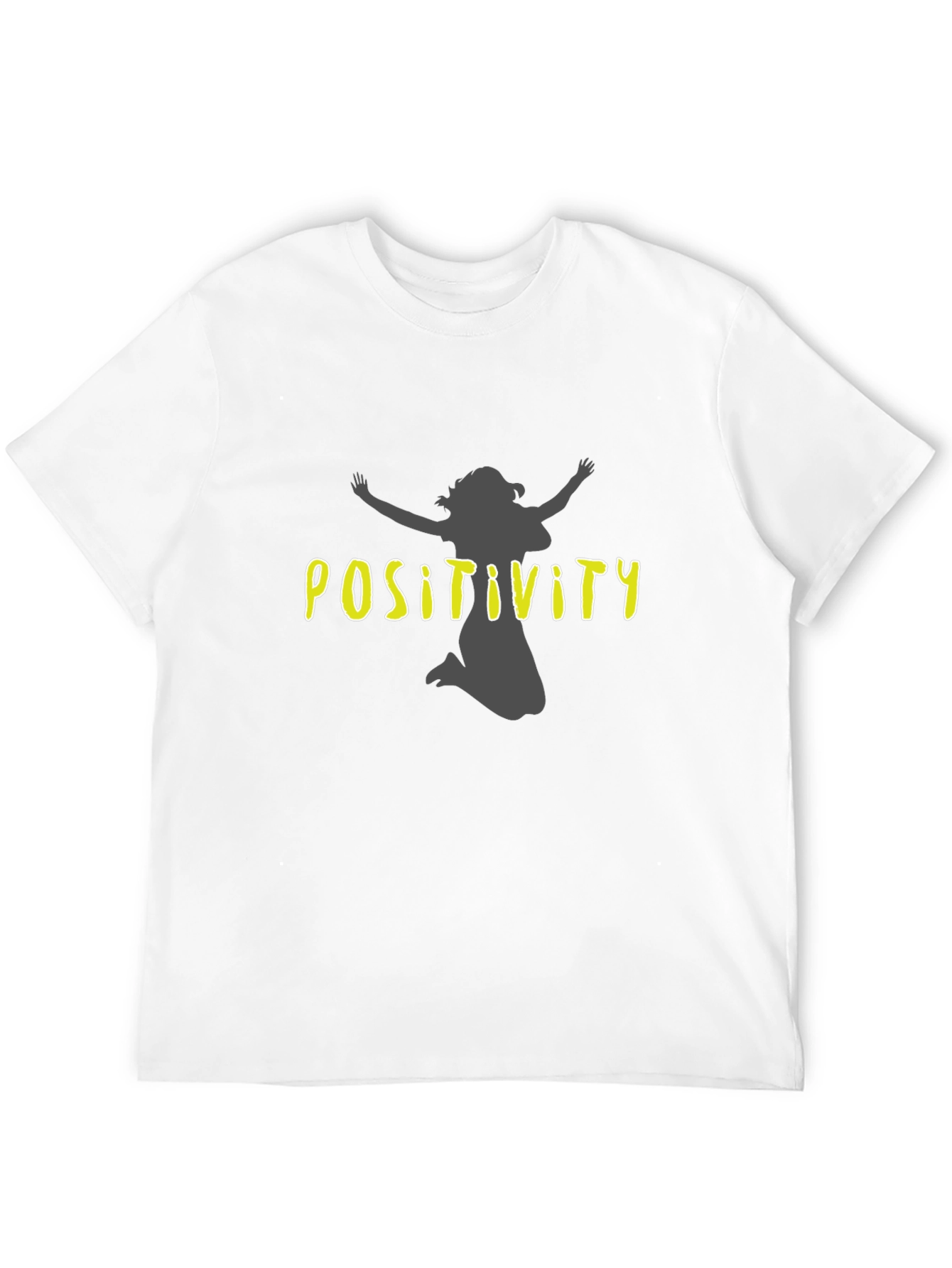 Black Positivity Graphic Tee - Unisex Black T-Shirt view 12