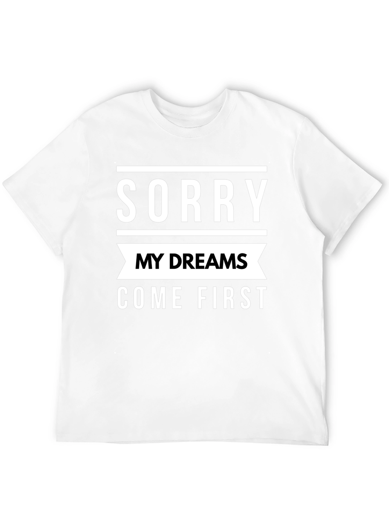 Black Sorry My Dreams Come First Graphic Tee view 12