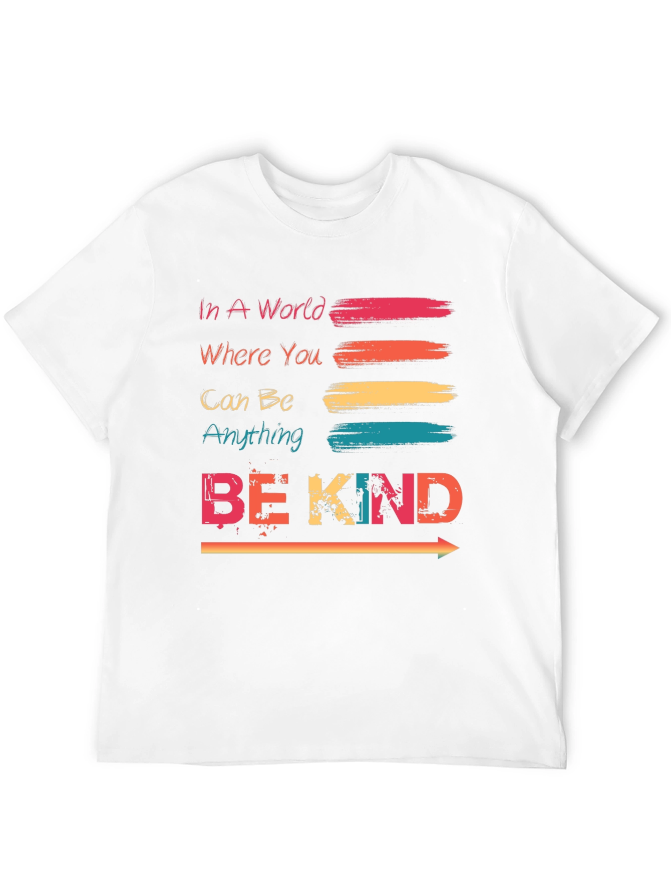 Black Be Kind T-Shirt - Trendy Graphic Tee for Positive Vibes view 12