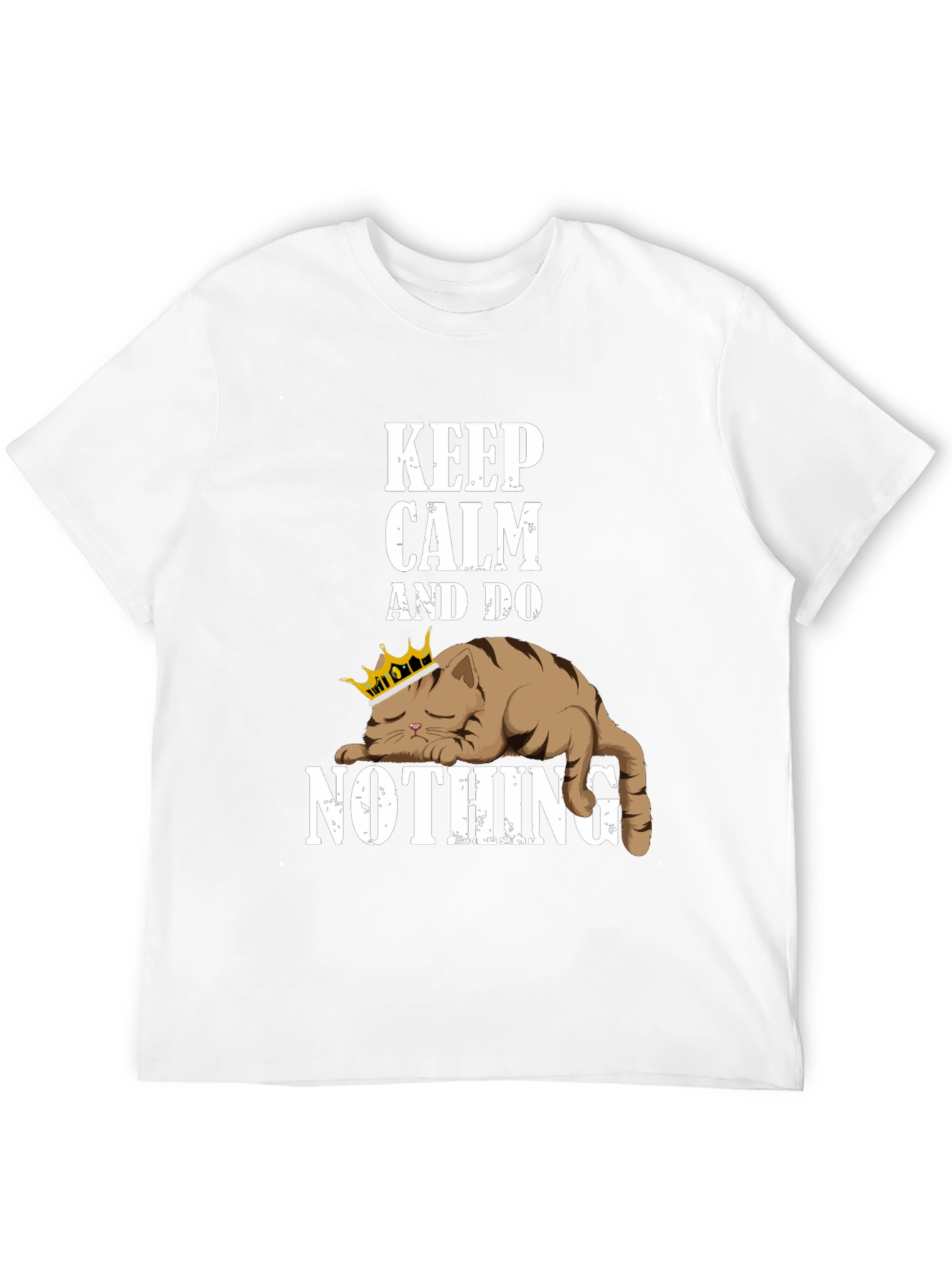 Black Keep Calm Cat T-Shirt view 12