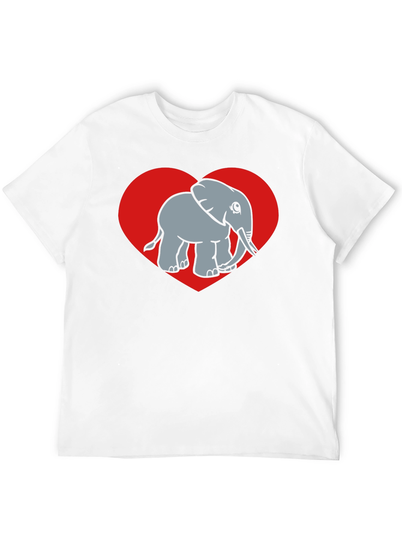 Black Elephant Heart Graphic Tee - Black view 12