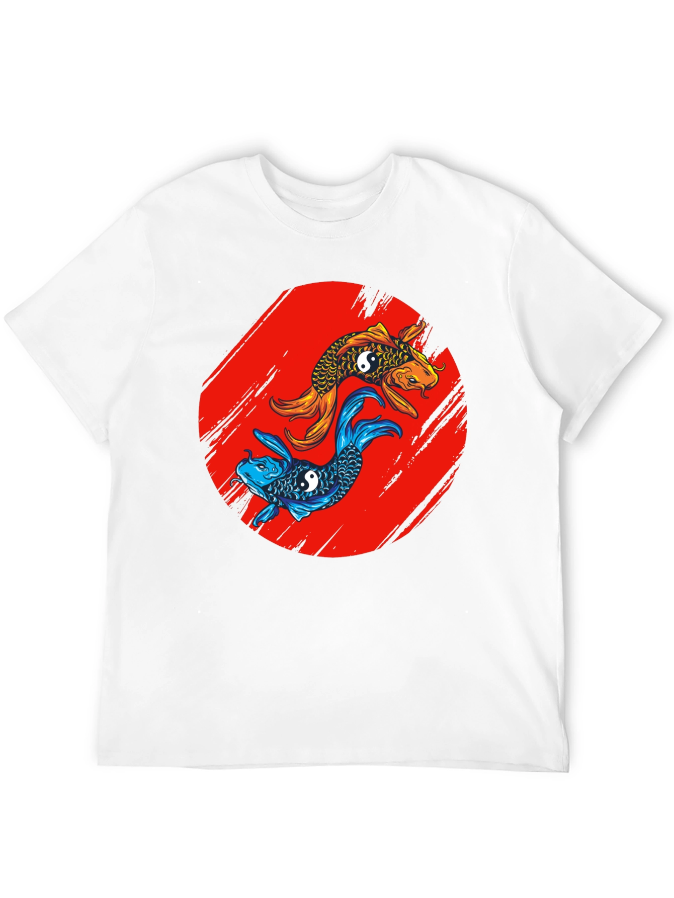 Black Koi Fish Yin Yang T-Shirt view 12