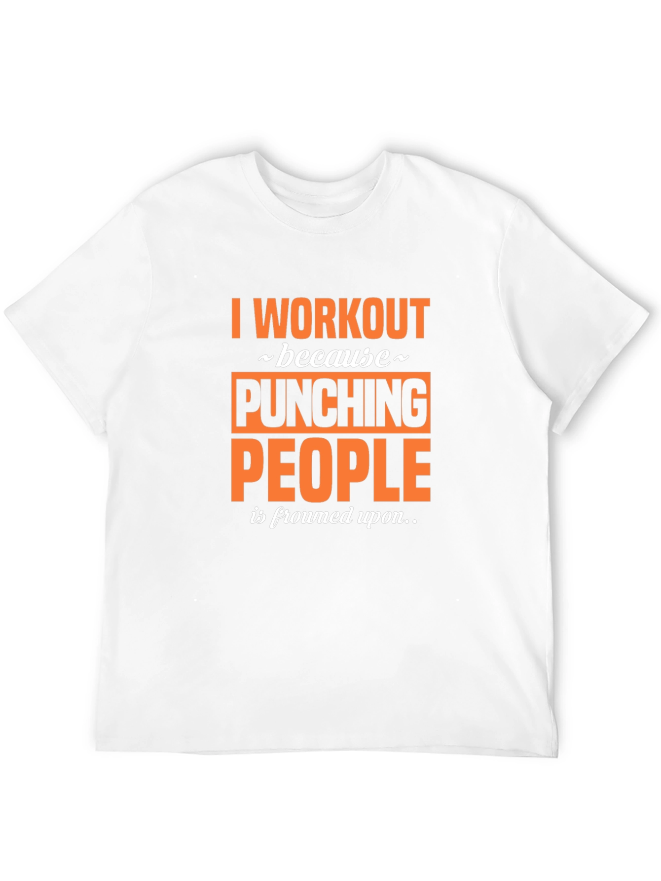 Black Workout Motivation Tee - Punching People view 12