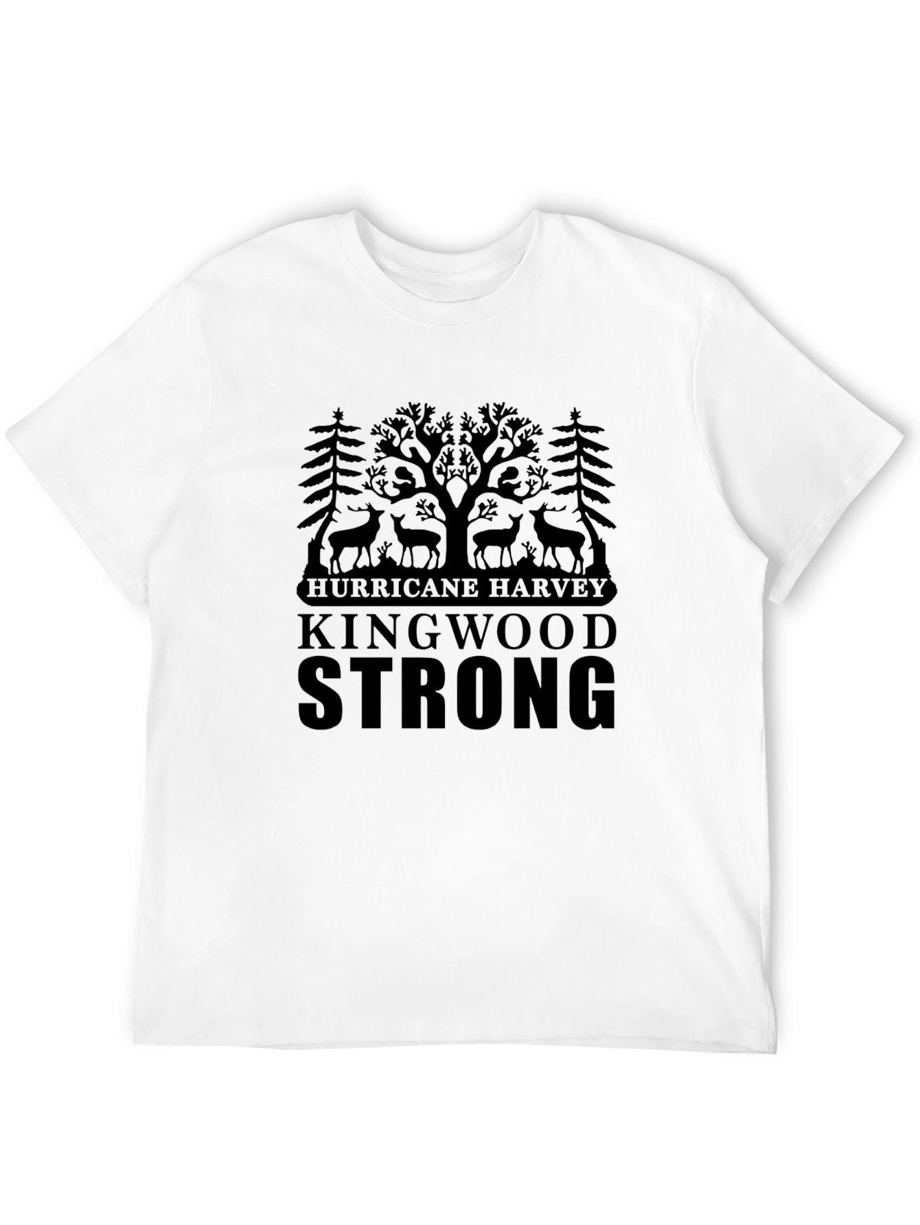 Kingwood Strong Hurricane Harvey Black T-Shirt - 12