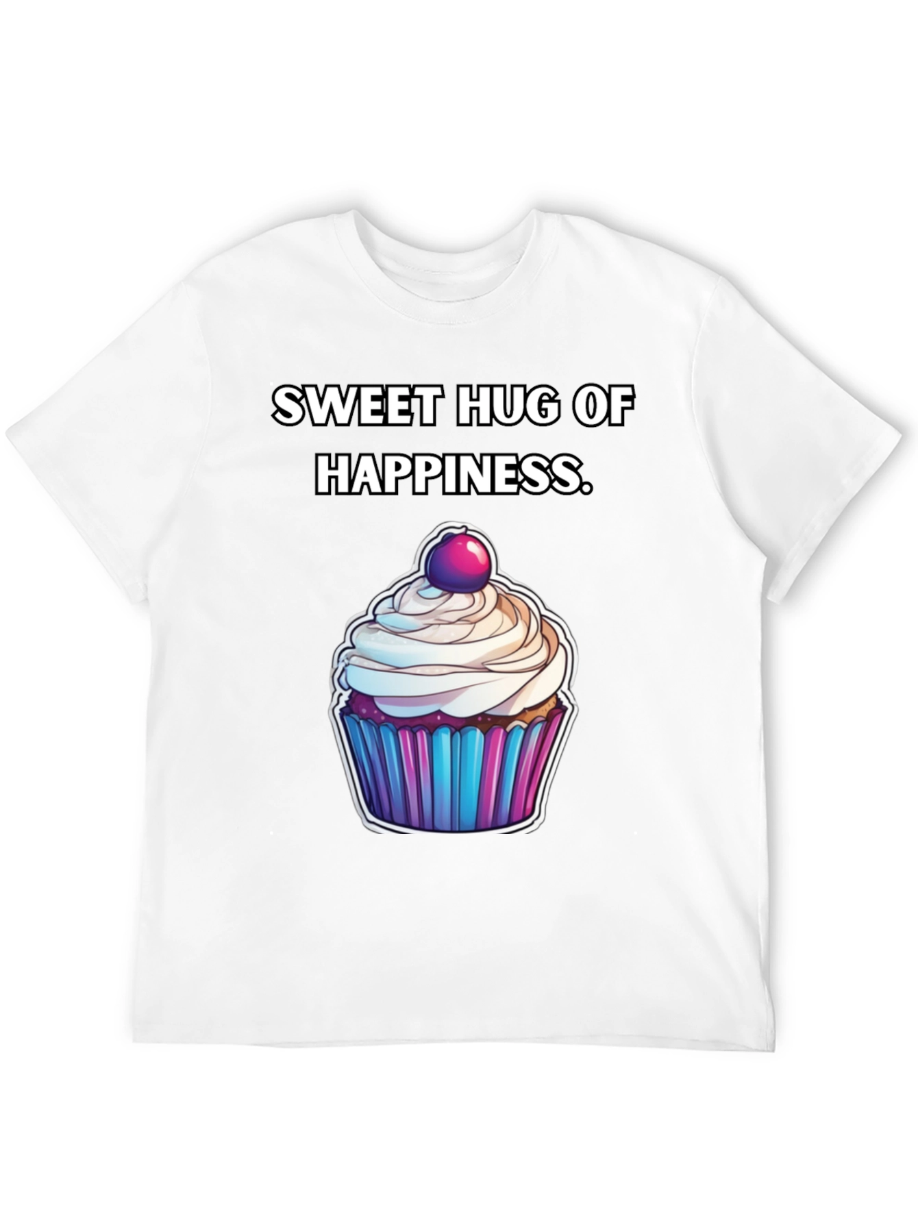 Black Sweet Hug of Happiness T-Shirt view 12