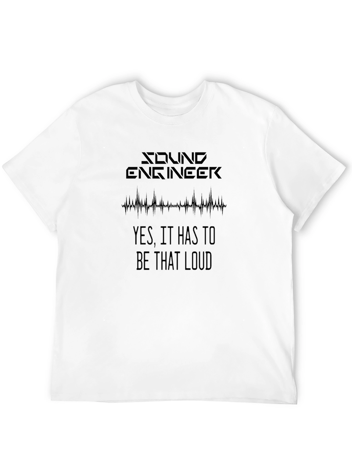 Black Sound Engineer Loud Graphic T-Shirt view 12