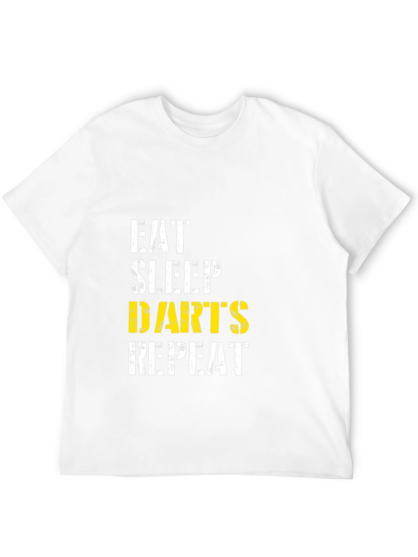 Black Eat Sleep Darts Repeat Black T-Shirt view 12