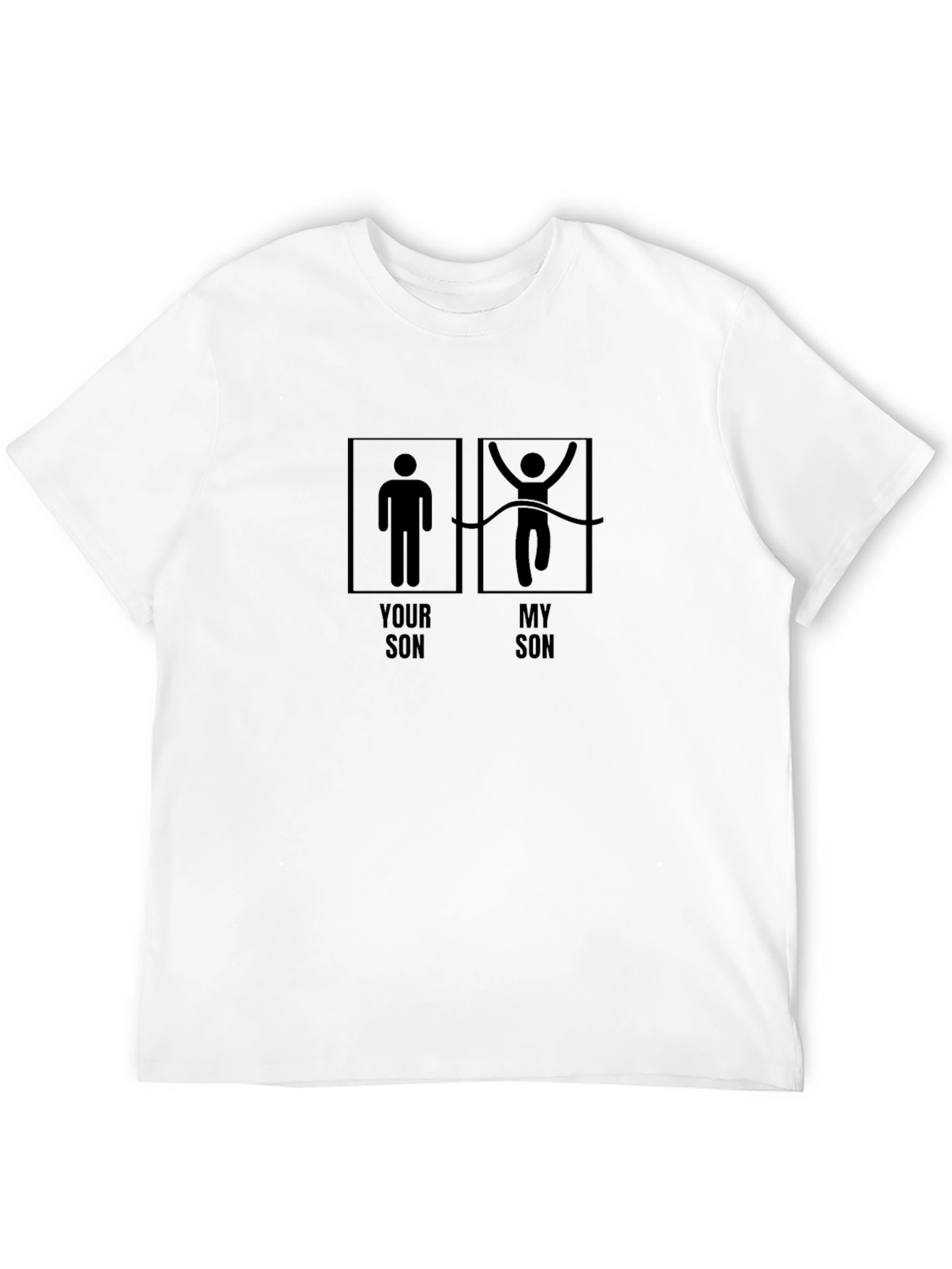 Black Humorous 'Your Son, My Son' Graphic Tee - Black view 12