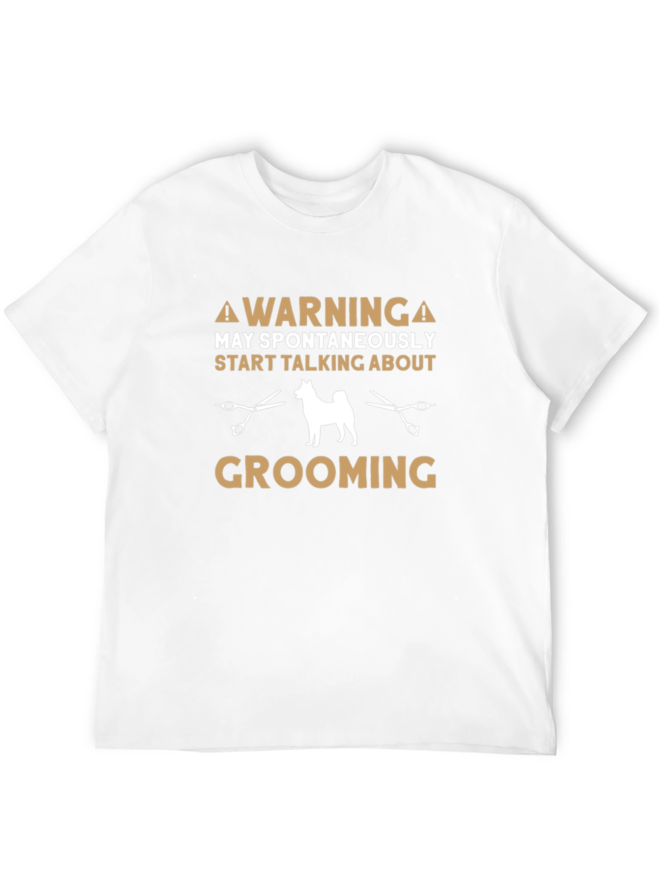 Black Dog Grooming Warning T-Shirt view 12