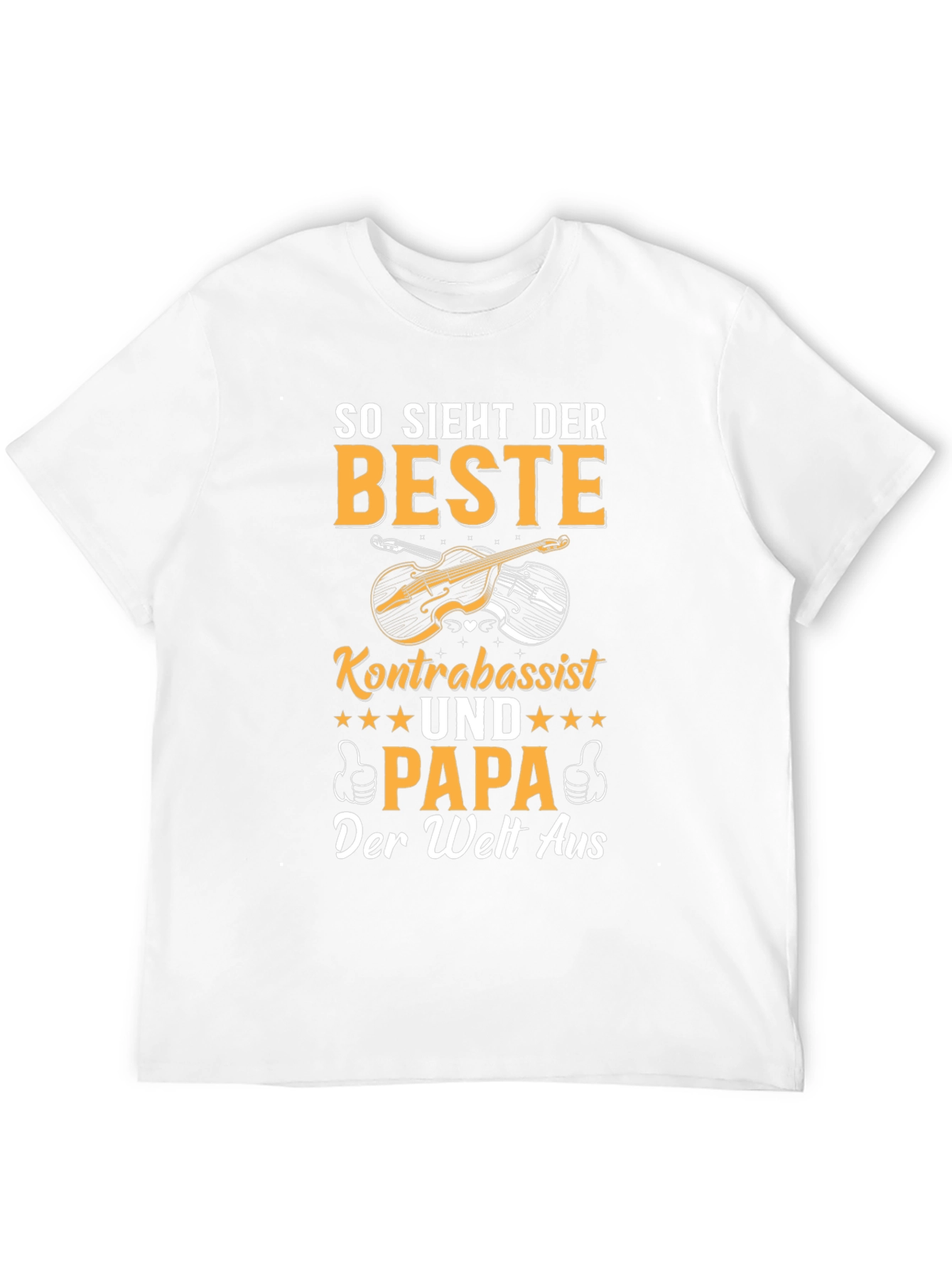 Black Best Kontrabassist Papa T-Shirt view 12