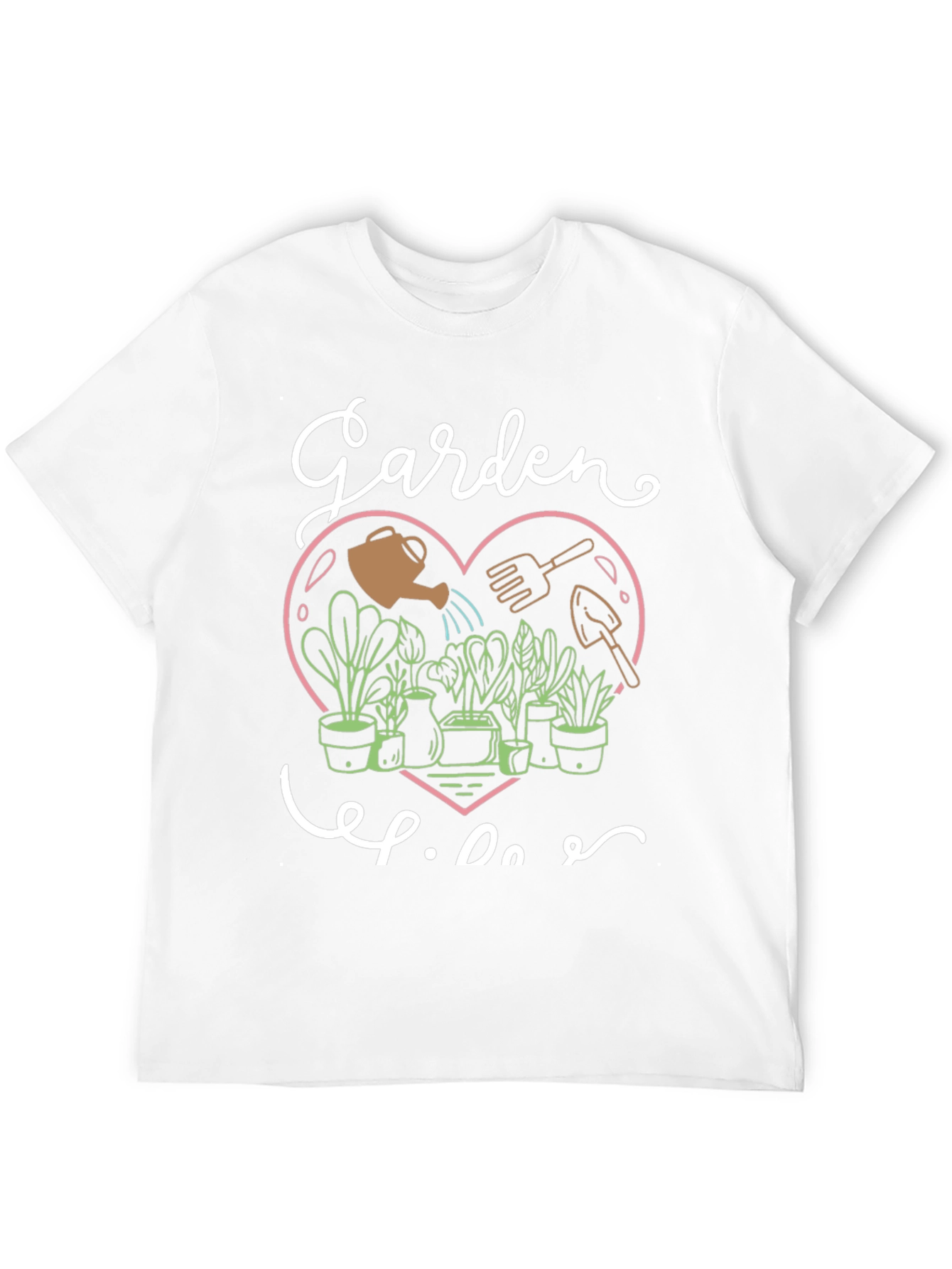 Black Garden Life Graphic Tee - Black Cotton T-Shirt view 12