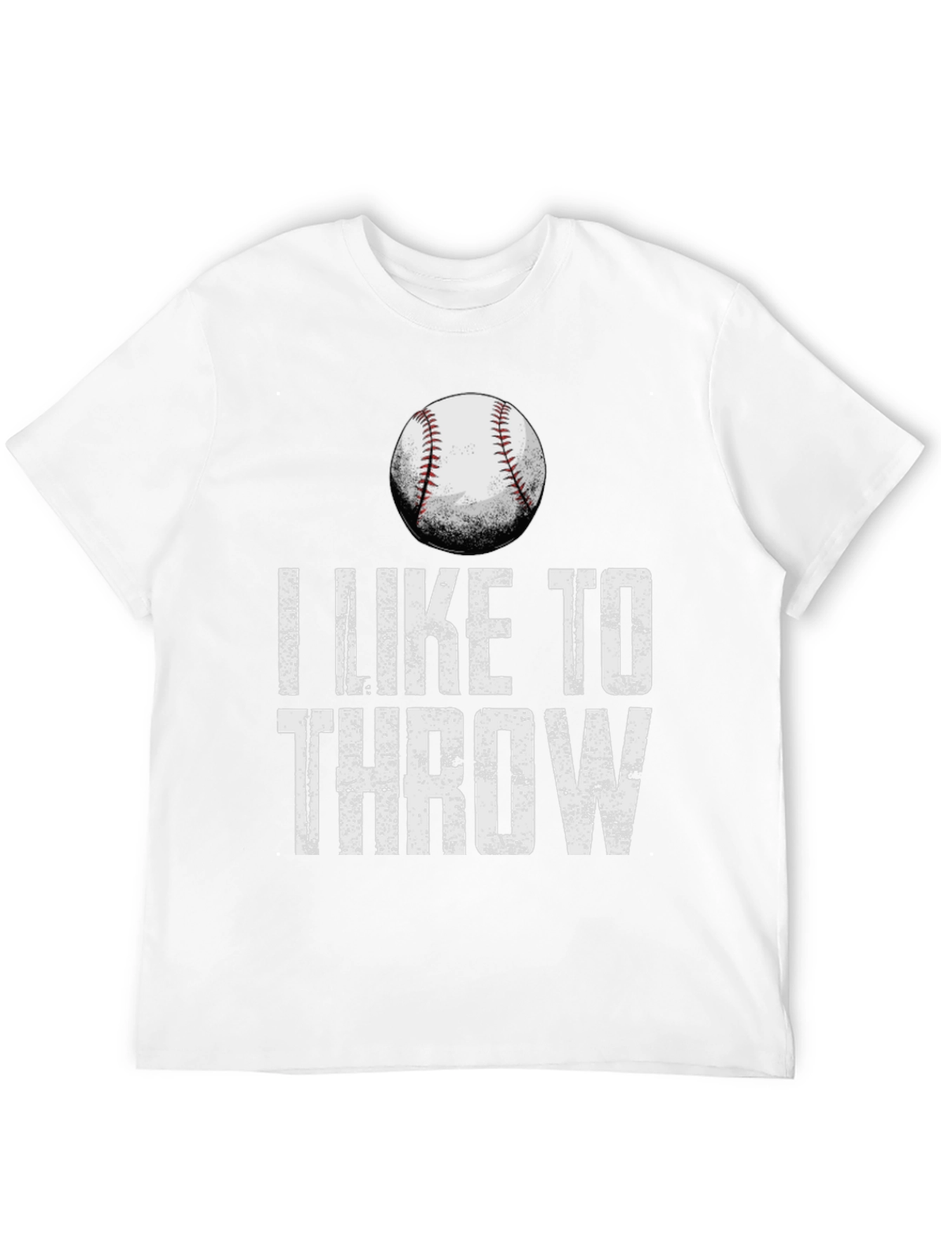 Black I Like to Throw Baseball Graphic Tee view 12