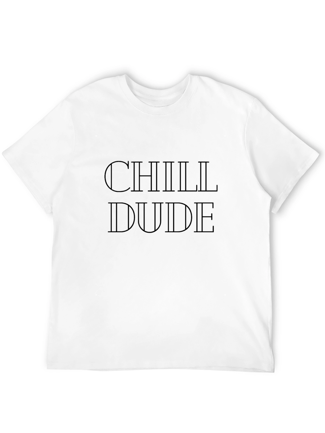 Black Chill Dude Black T-Shirt Relaxed Casual Wear view 12