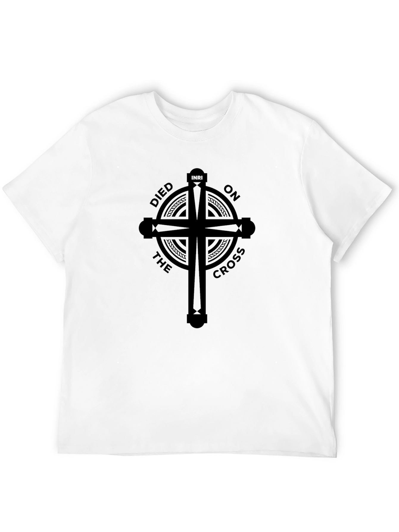 Black Died on the Cross Graphic T-Shirt view 12