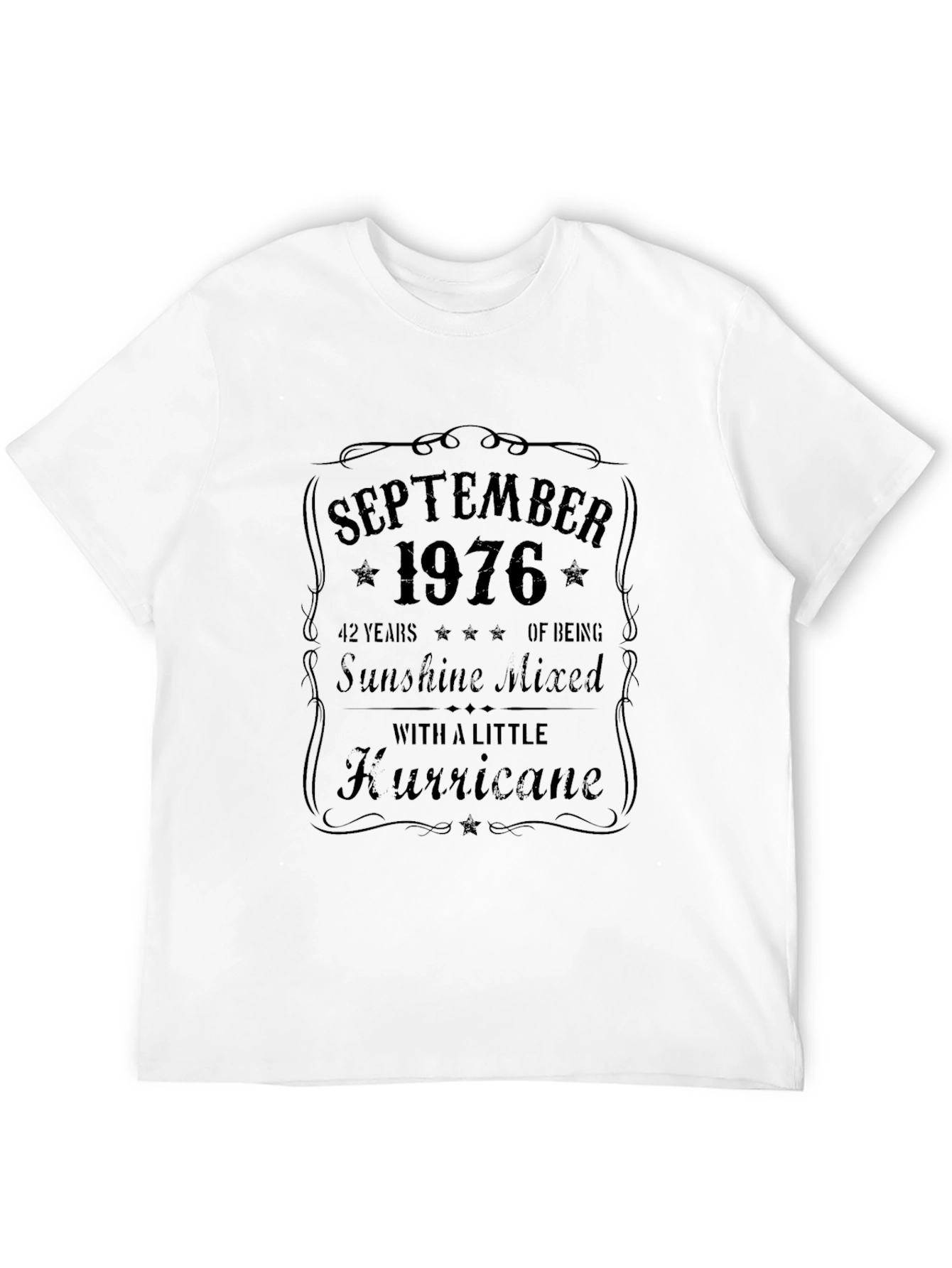 Black September 1976 Birthday T-Shirt view 12