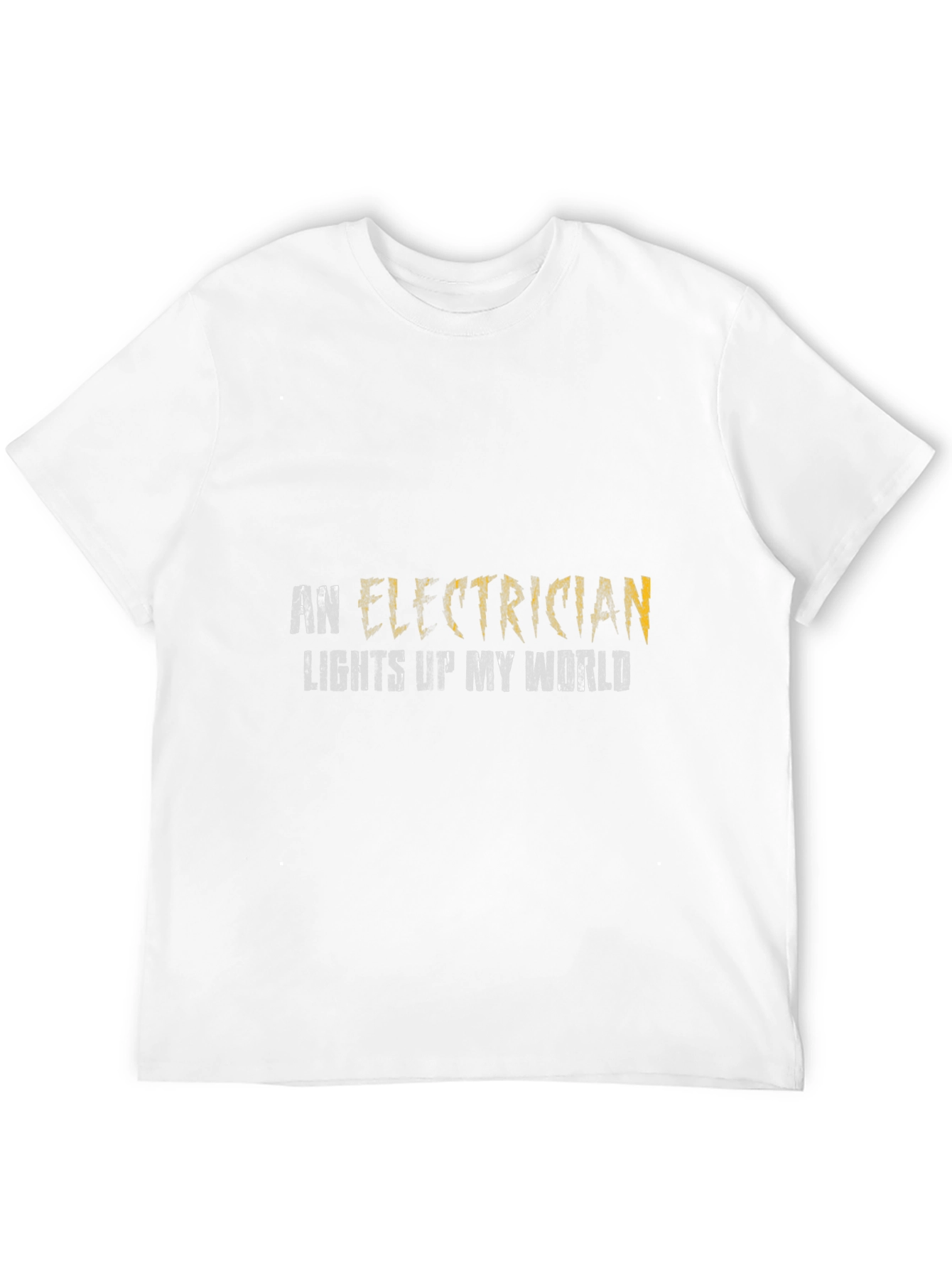 Black Electrician Lights Up My World T-Shirt view 12