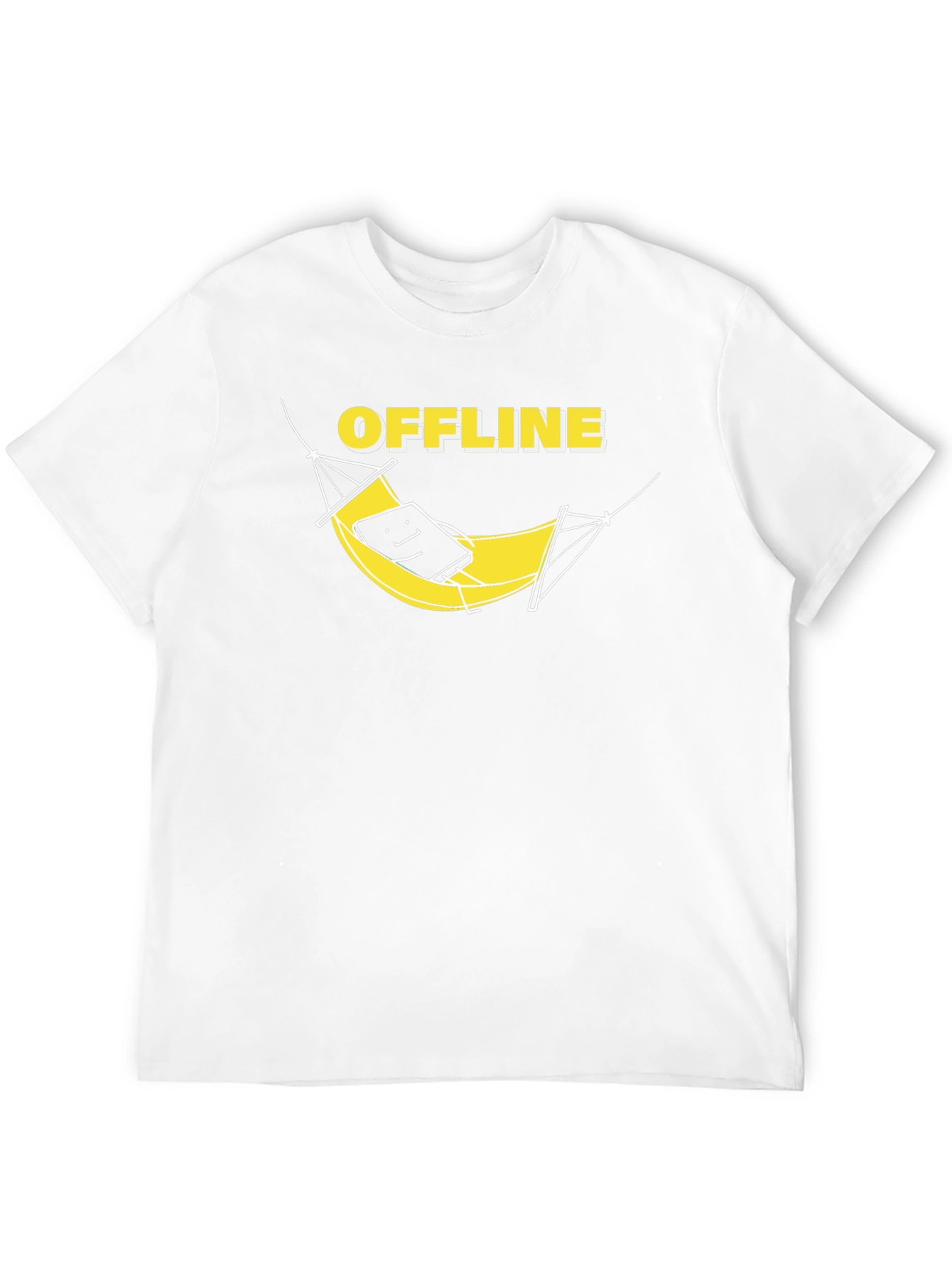 Black Offline Mode Graphic Tee view 12