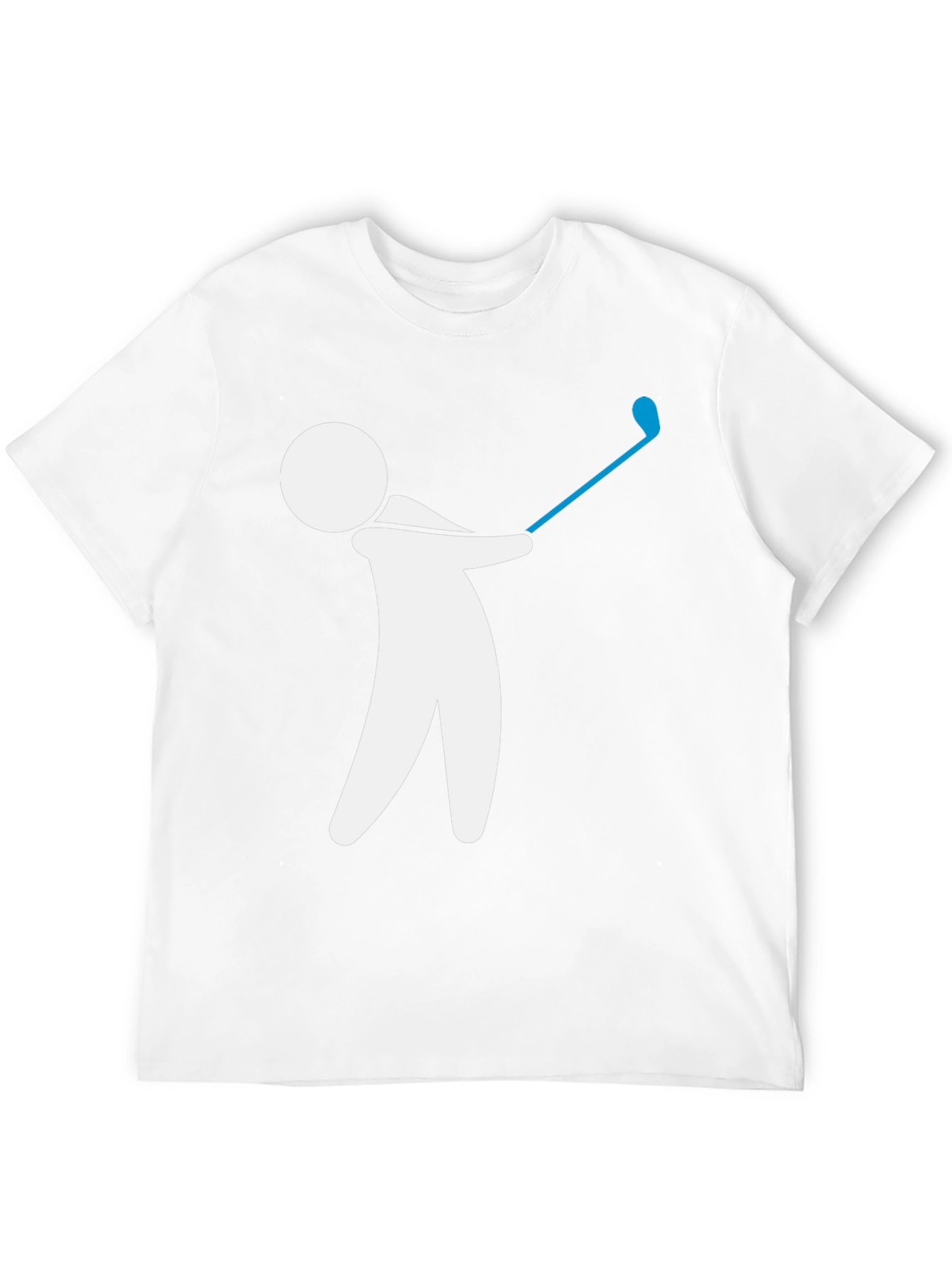 Black Golf Swing Graphic Tee - Black Cotton T-Shirt view 12