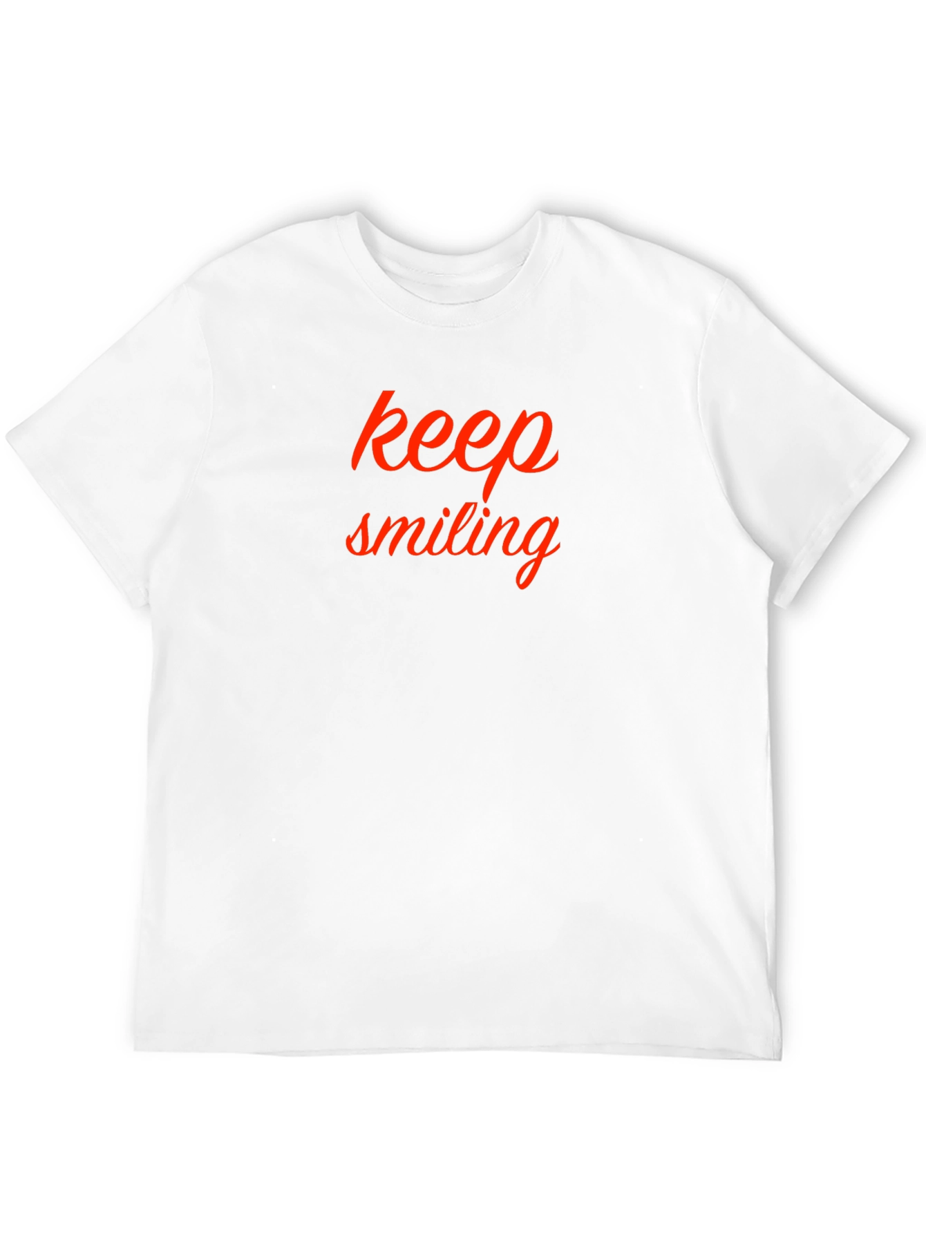 Black Keep Smiling Black Cotton Tee view 12