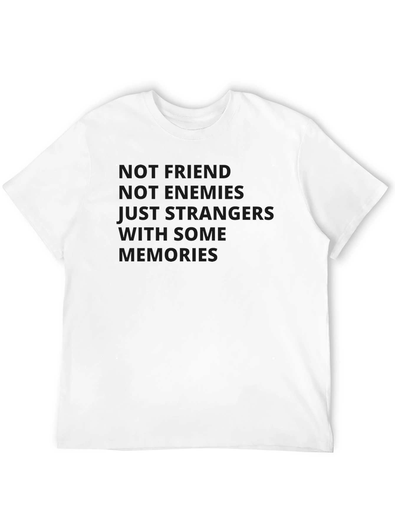 Black Not Friends T-Shirt view 12