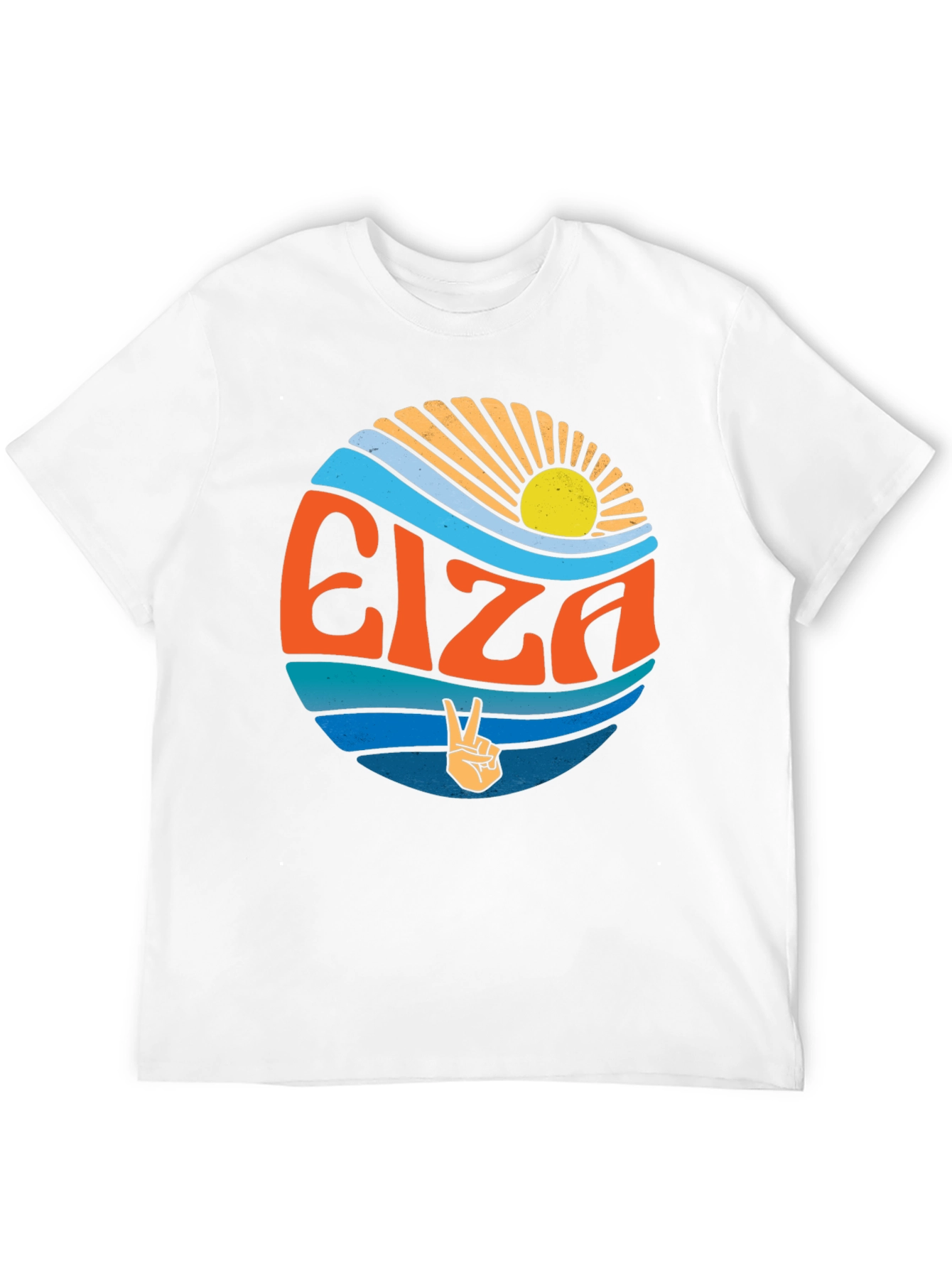 Black Elza Retro Graphic Tee - Peace & Sunshine view 12
