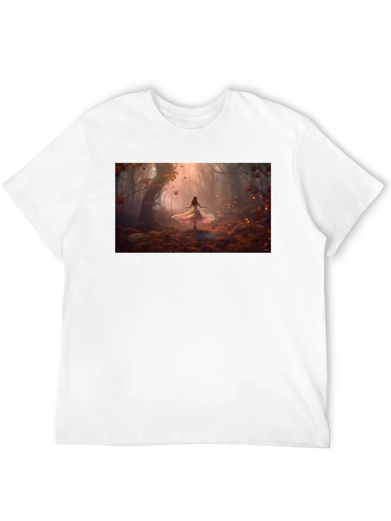 Black Enchanted Forest T-Shirt view 12