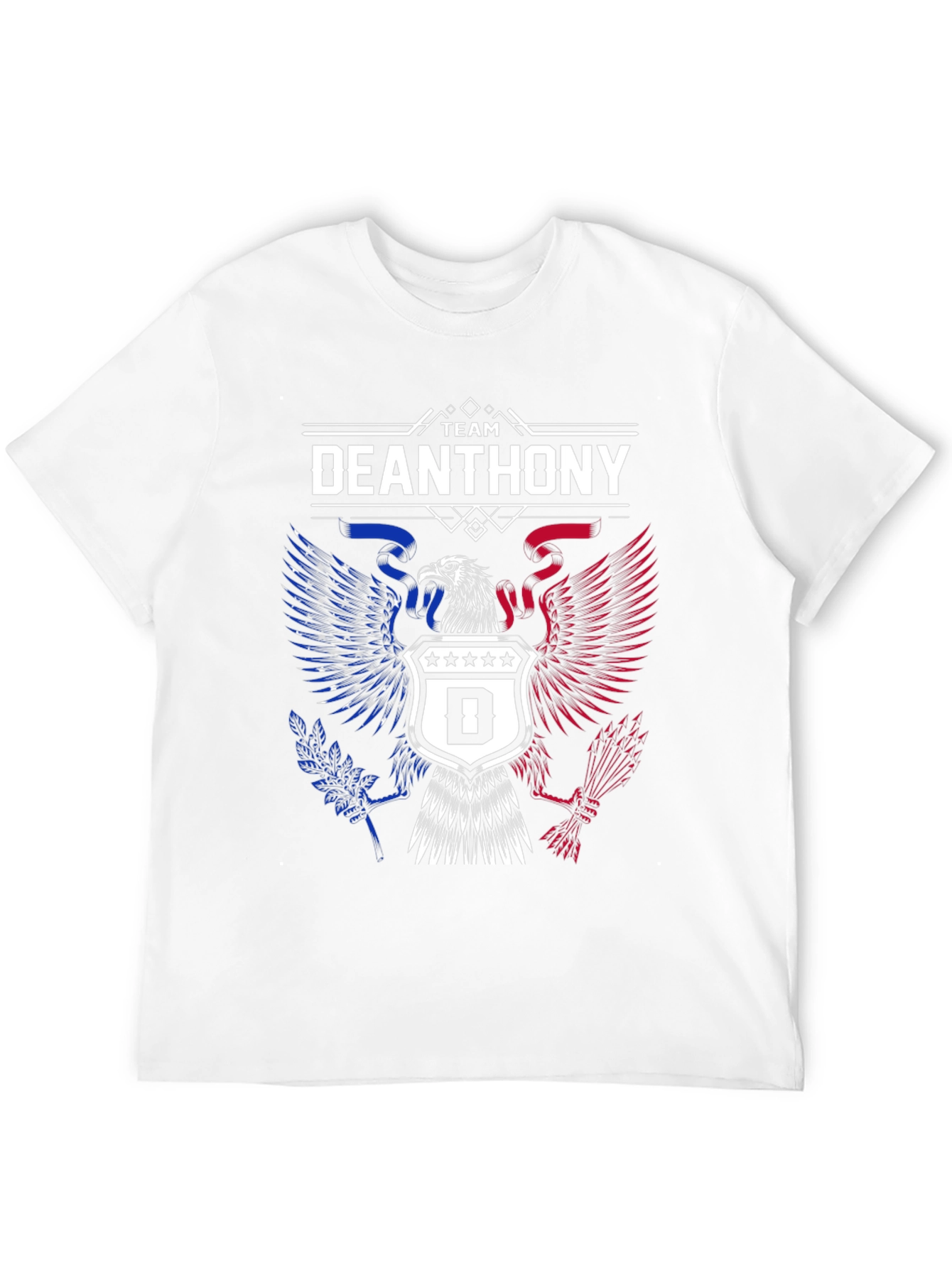Black Team Deanthony Eagle Graphic Tee - Patriotic T-Shirt view 12