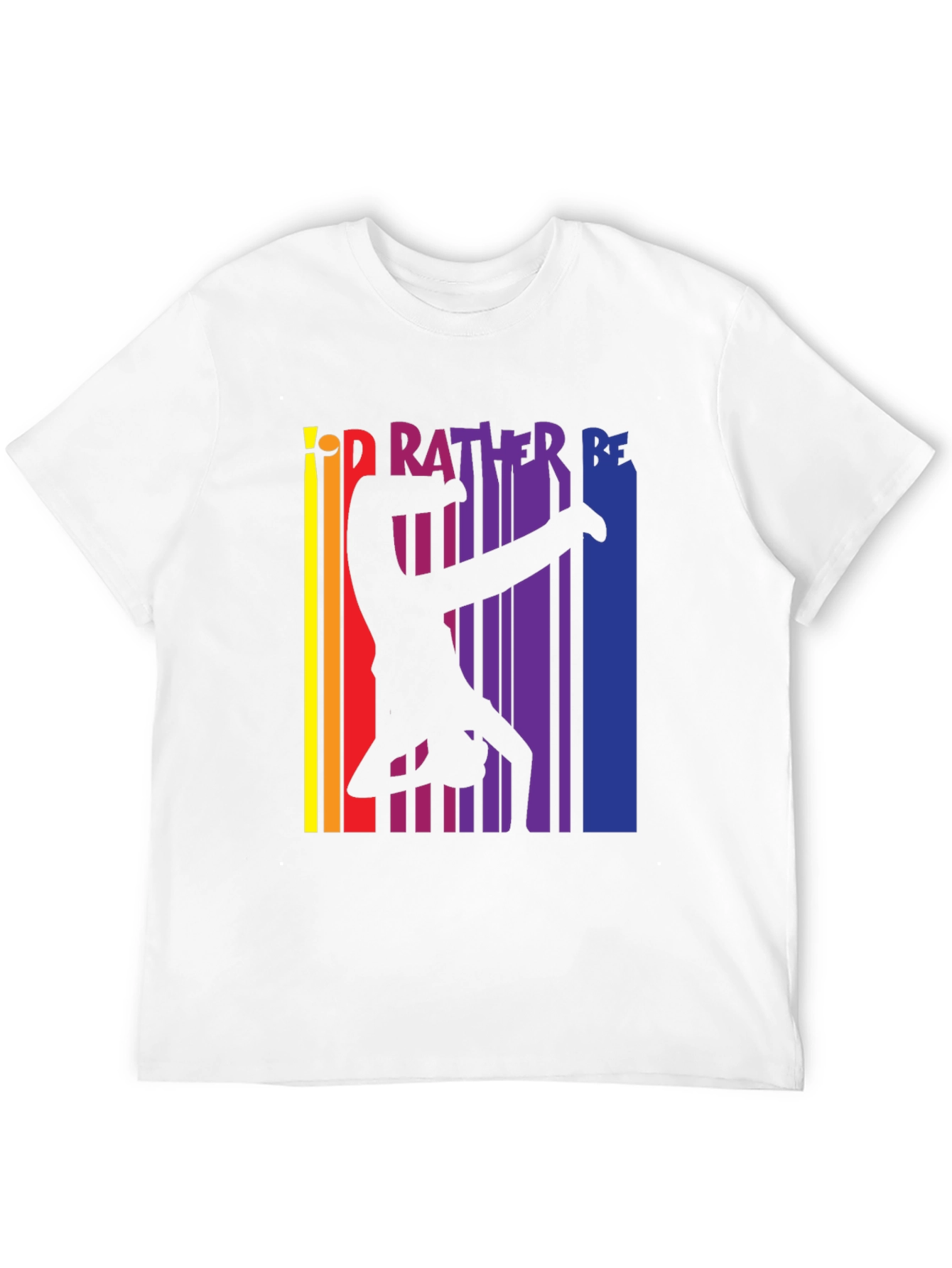 Black Gymnast Pride T-Shirt - I'd Rather Be Gymnastics Tee view 12