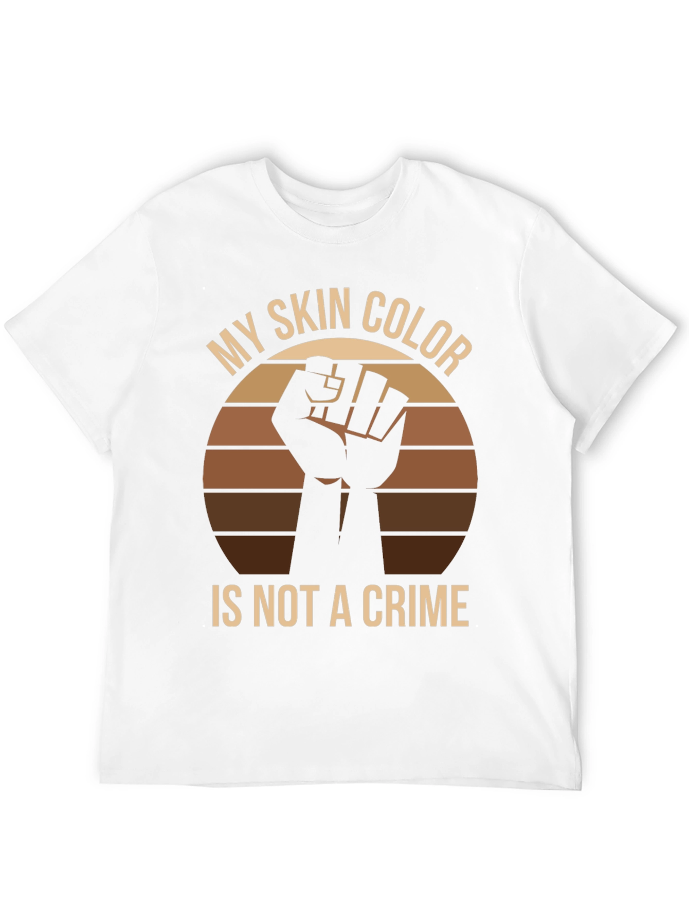 Black My Skin Color Is Not a Crime T-Shirt view 12