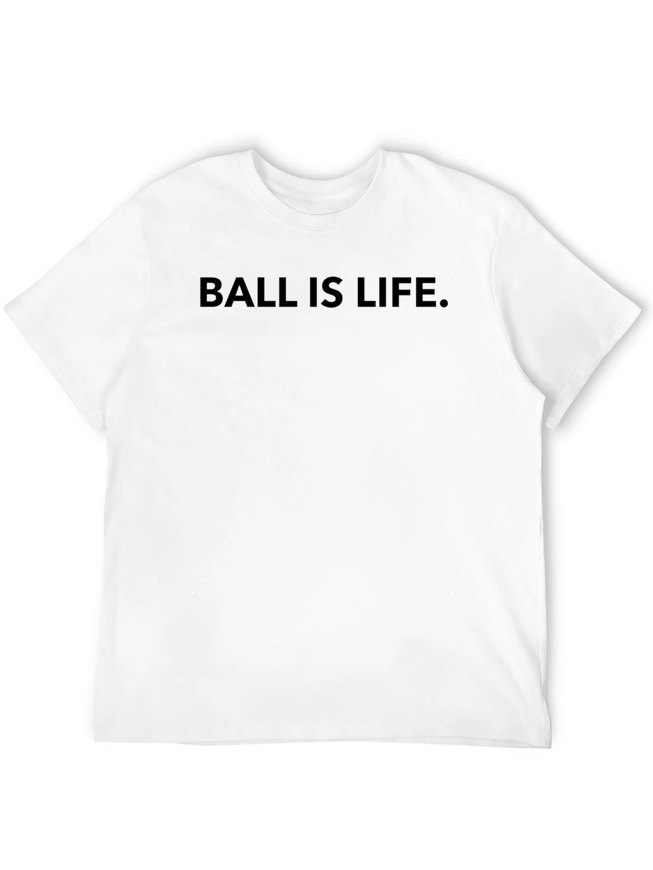 Black Ball is Life T-Shirt - Black Crew Neck Tee for Basketball Fans view 12
