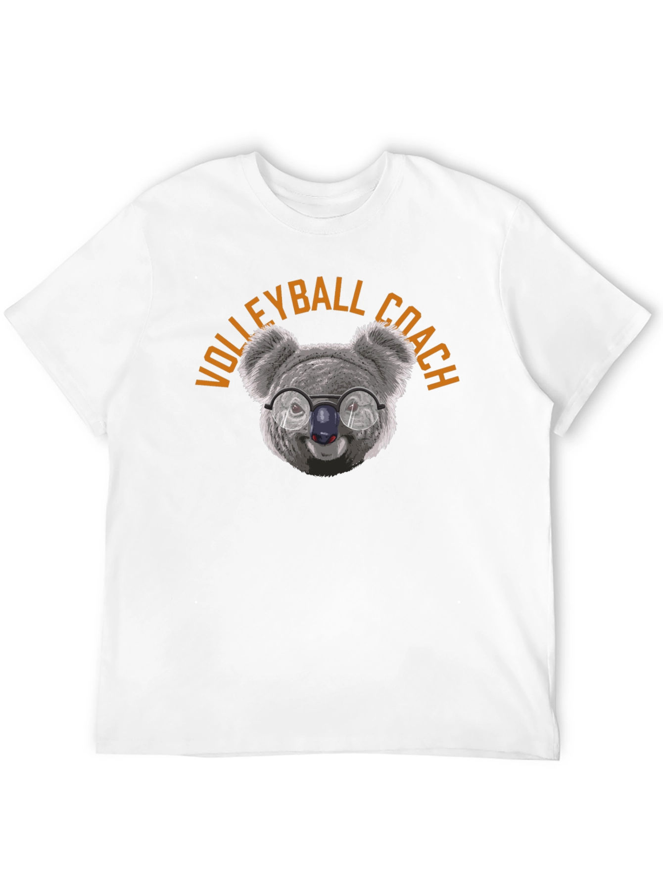 Black Volleyball Coach Koala T-Shirt view 12