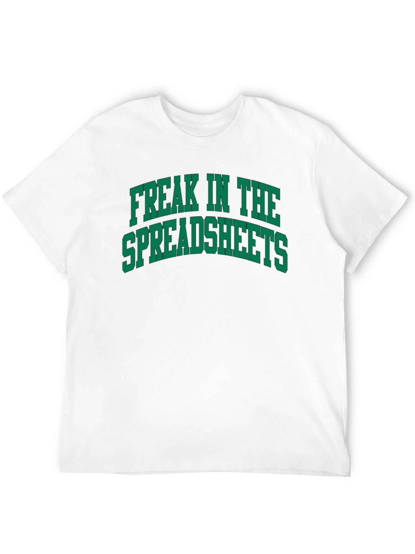 Black Freak in the Spreadsheets T-Shirt view 12