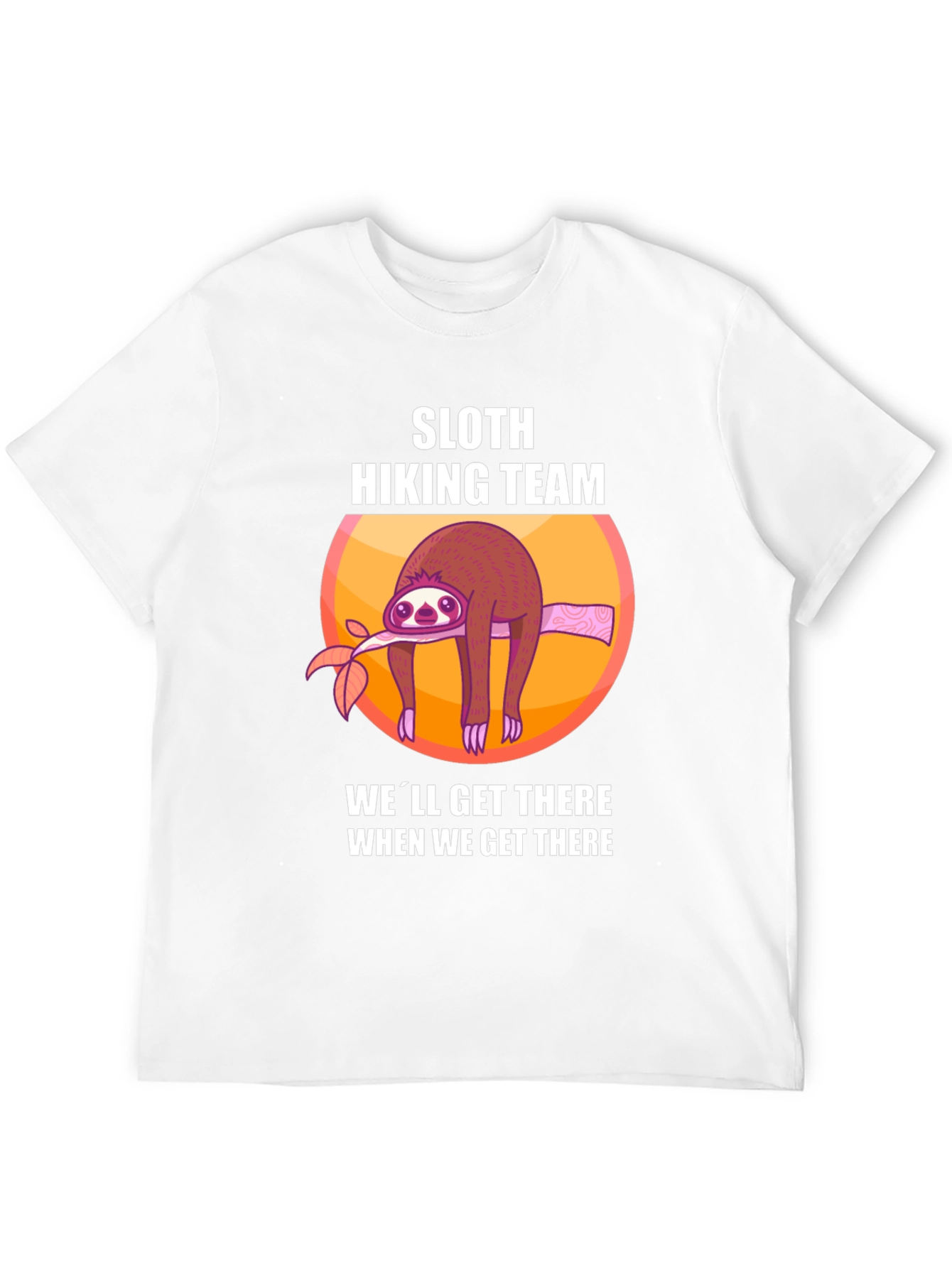 Black Sloth Hiking Team Graphic T-Shirt view 12