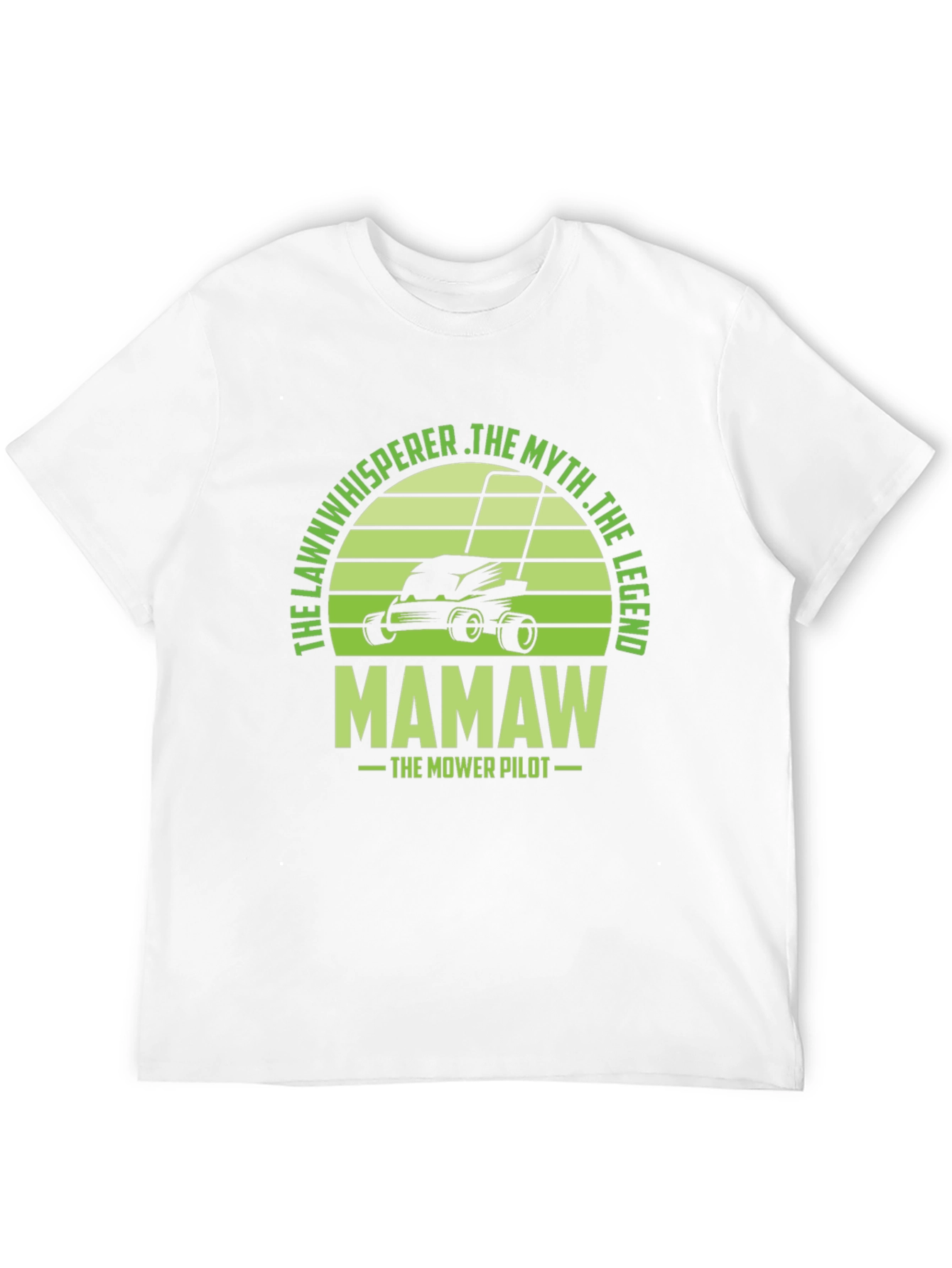 Black The Lawn Whisperer Funny T-Shirt view 12