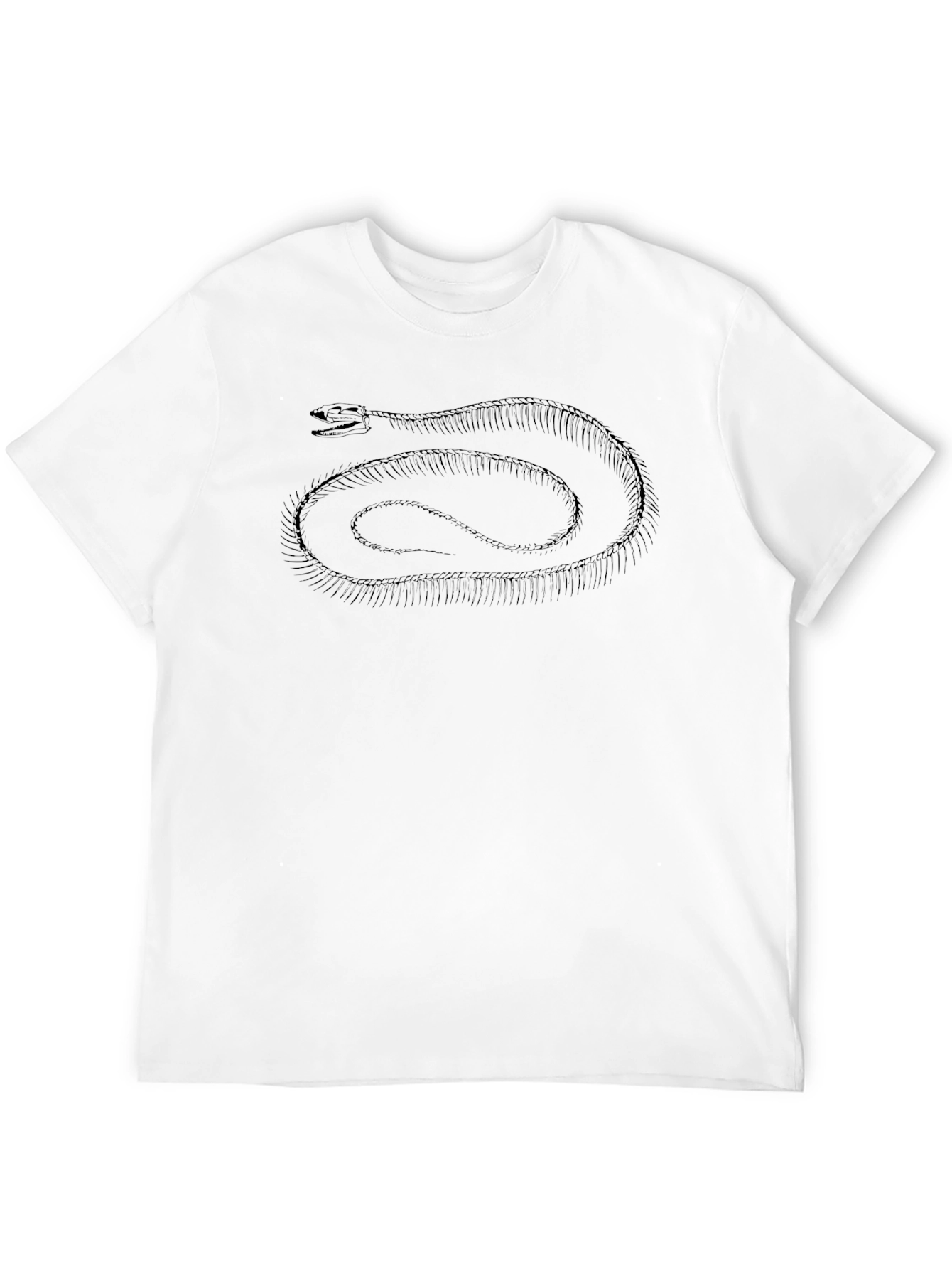 Black Snake Skeleton Graphic Tee - Black view 12