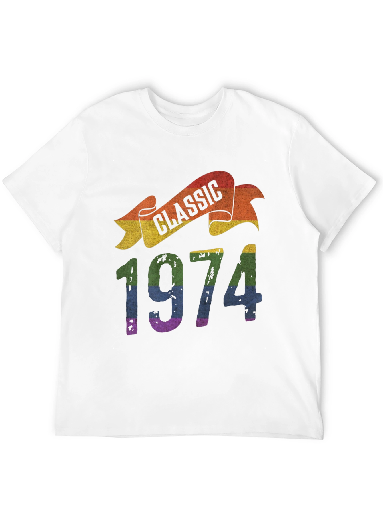 Black Classic 1974 Rainbow T-Shirt view 12