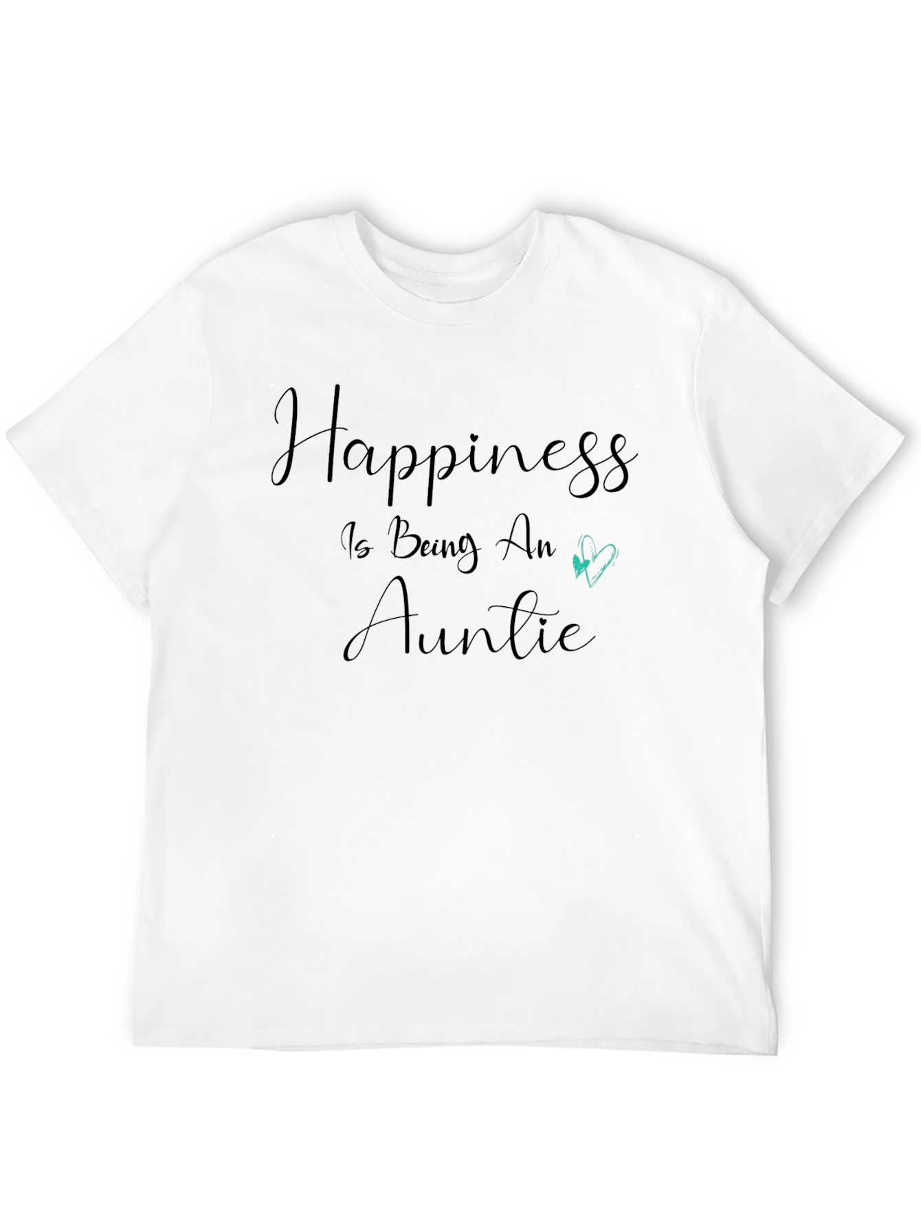 Black Happiness Is Being An Auntie Black T-Shirt view 12