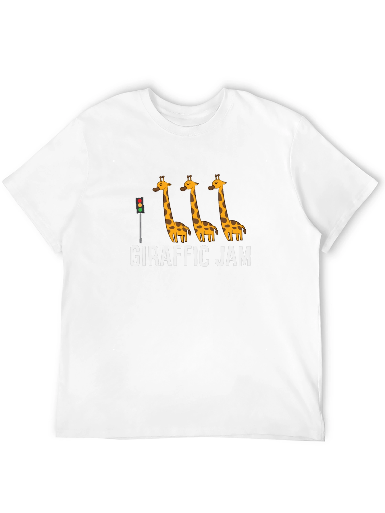 Black Giraffric Jam Black T-Shirt - Funny Giraffe Traffic Humor view 12