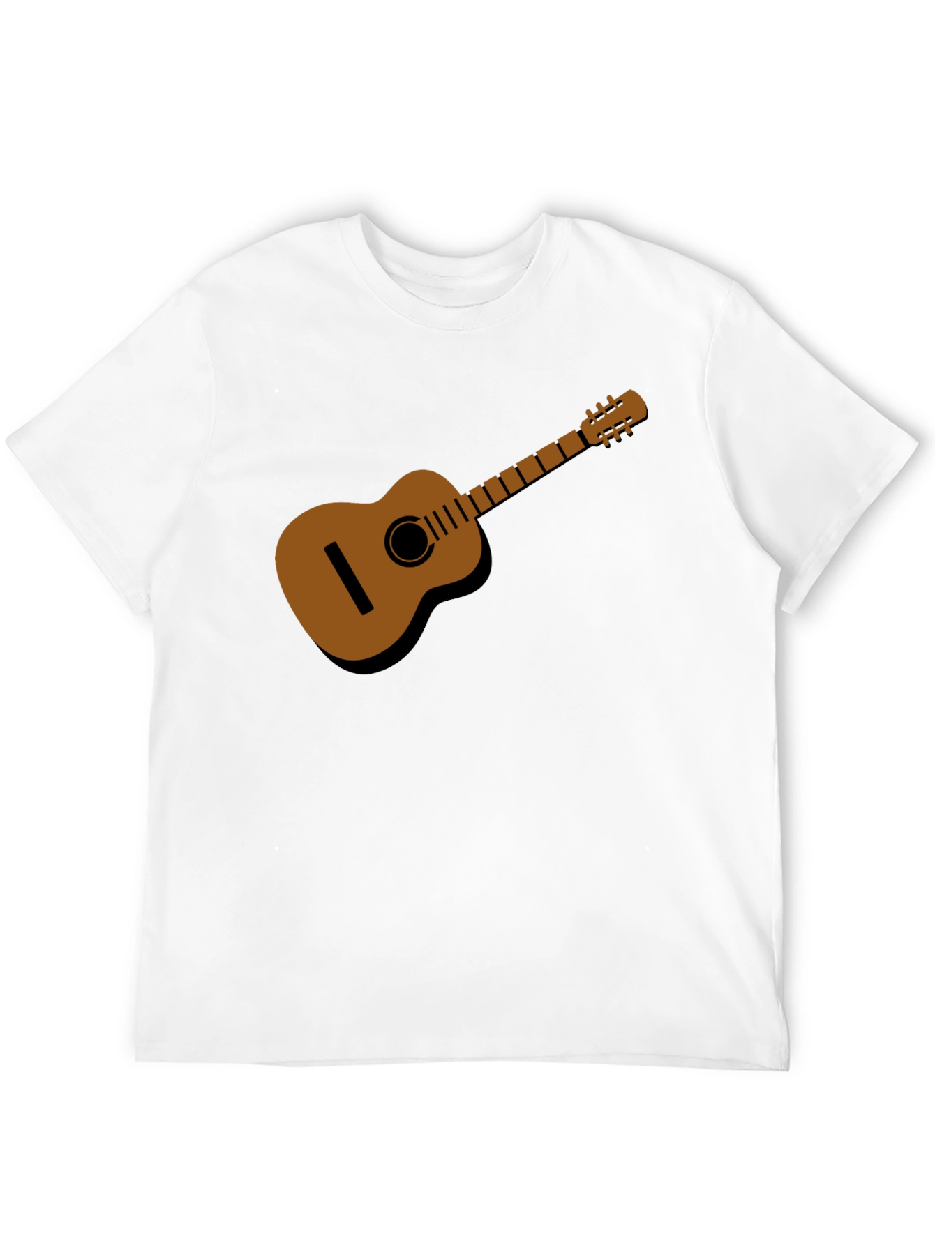 Black Acoustic Guitar T-Shirt - Music Lover Tee view 12